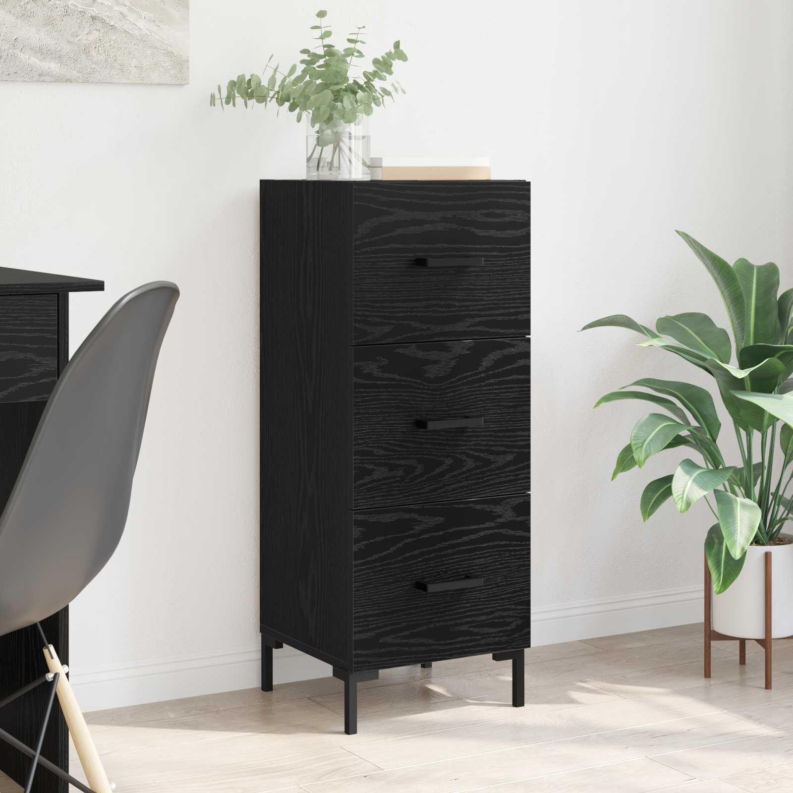 Kreveta Crni hrast 34,5 x 34 x 90 cm Konstruirano drvo