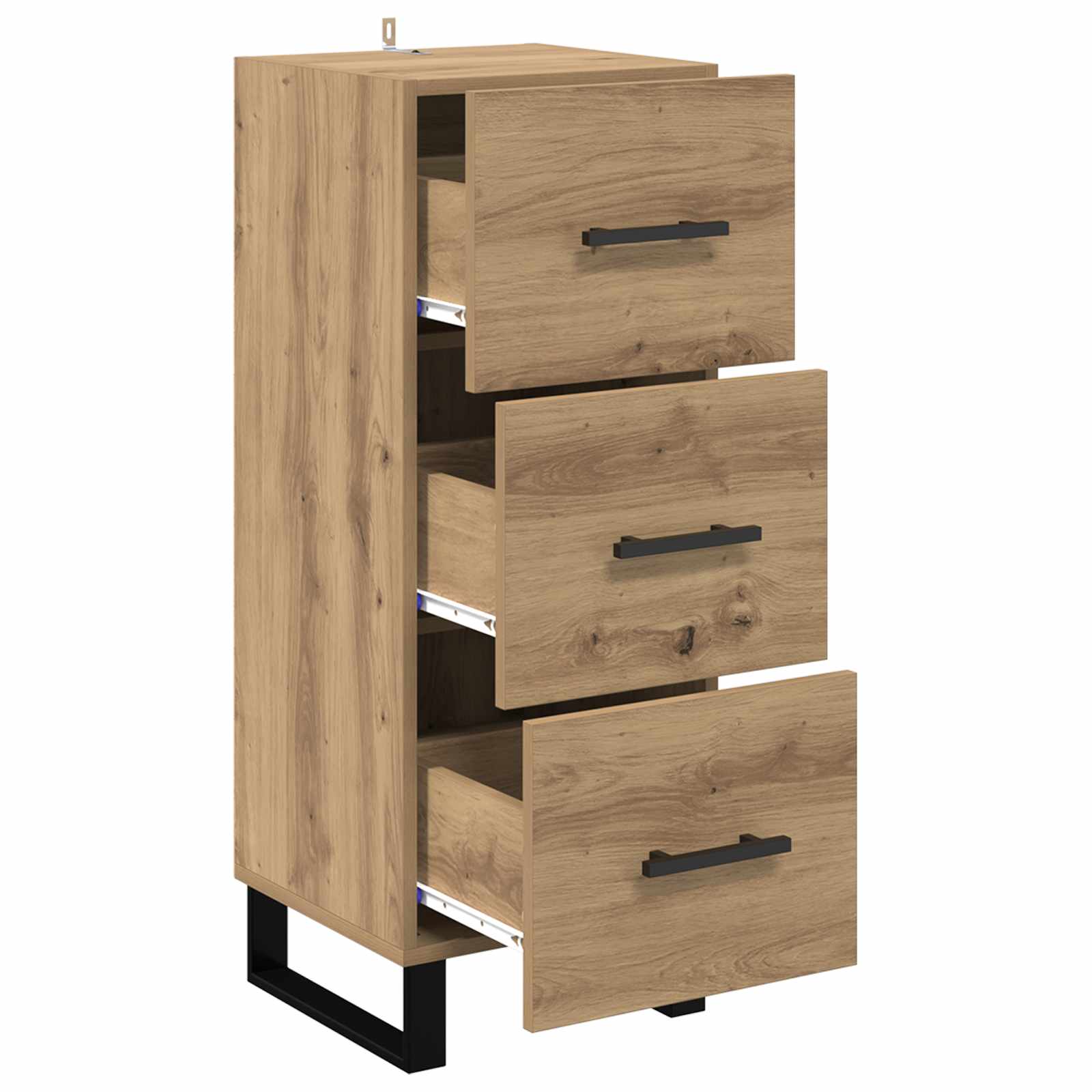 Kreveta s ladicama Umjetnički hrast 34,5 x 34 x 90 cm