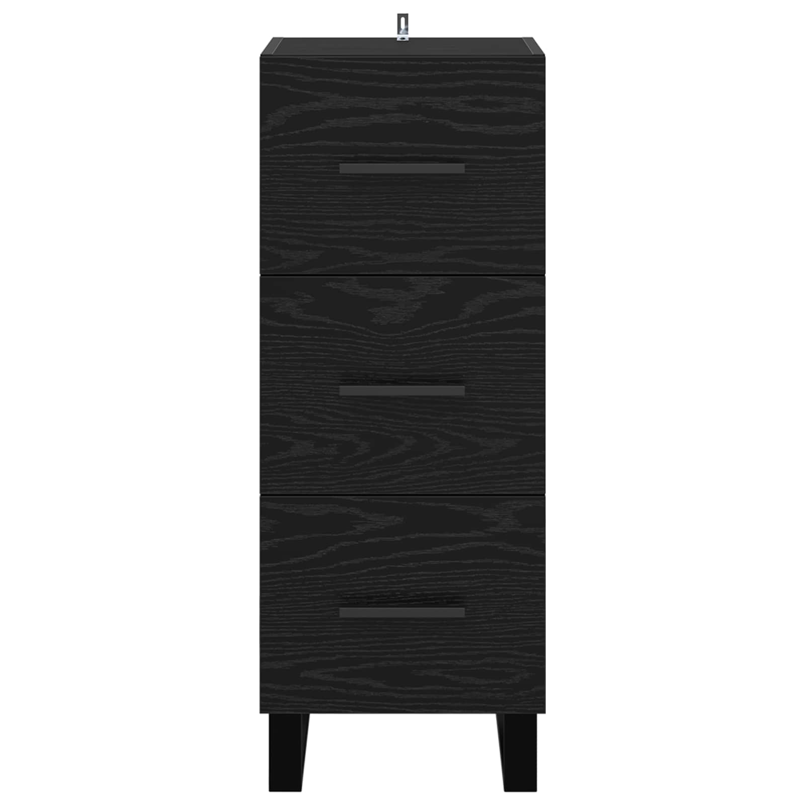 Kreveta Crni hrast 34,5 x 34 x 90 cm Obrađeno drvo i čelik