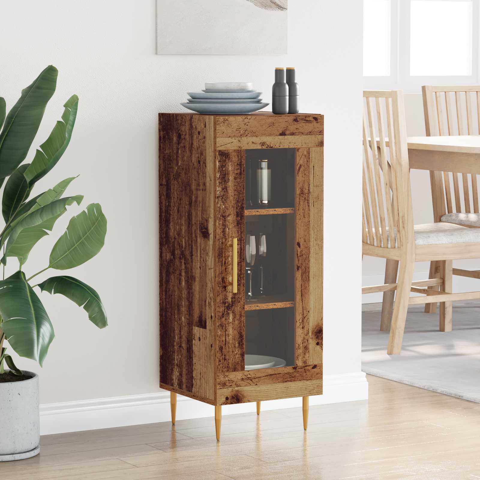 Kreveta Staro drvo 34 x 34.5 x 90 cm Konstruirano drvo