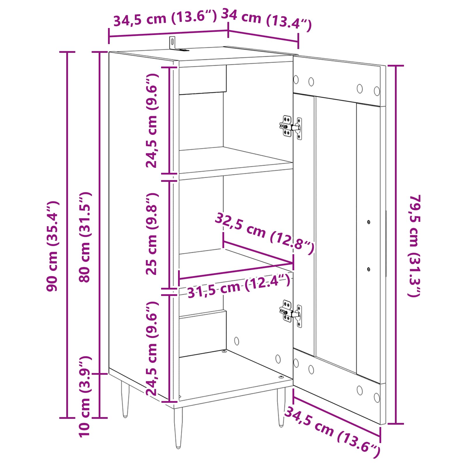 Kreveta Staro drvo 34 x 34.5 x 90 cm Konstruirano drvo