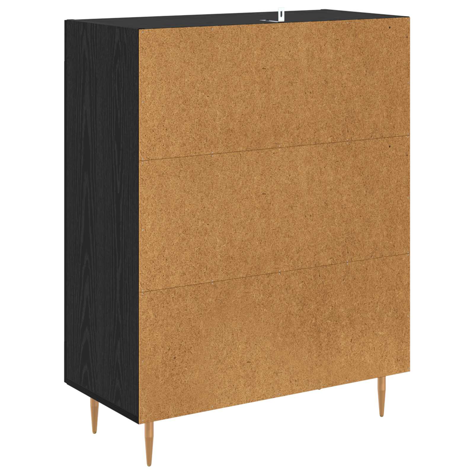 Kreveta Crni hrast 69,5 x 34 x 90 cm Obrađeno drvo i čelik