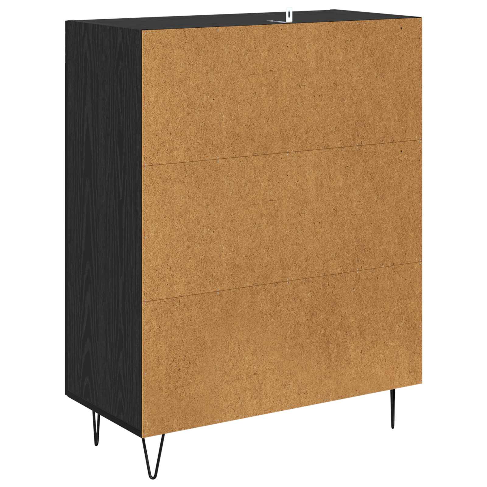 Kreveta Crni hrast 69,5 x 34 x 90 cm Obrađeno drvo i čelik