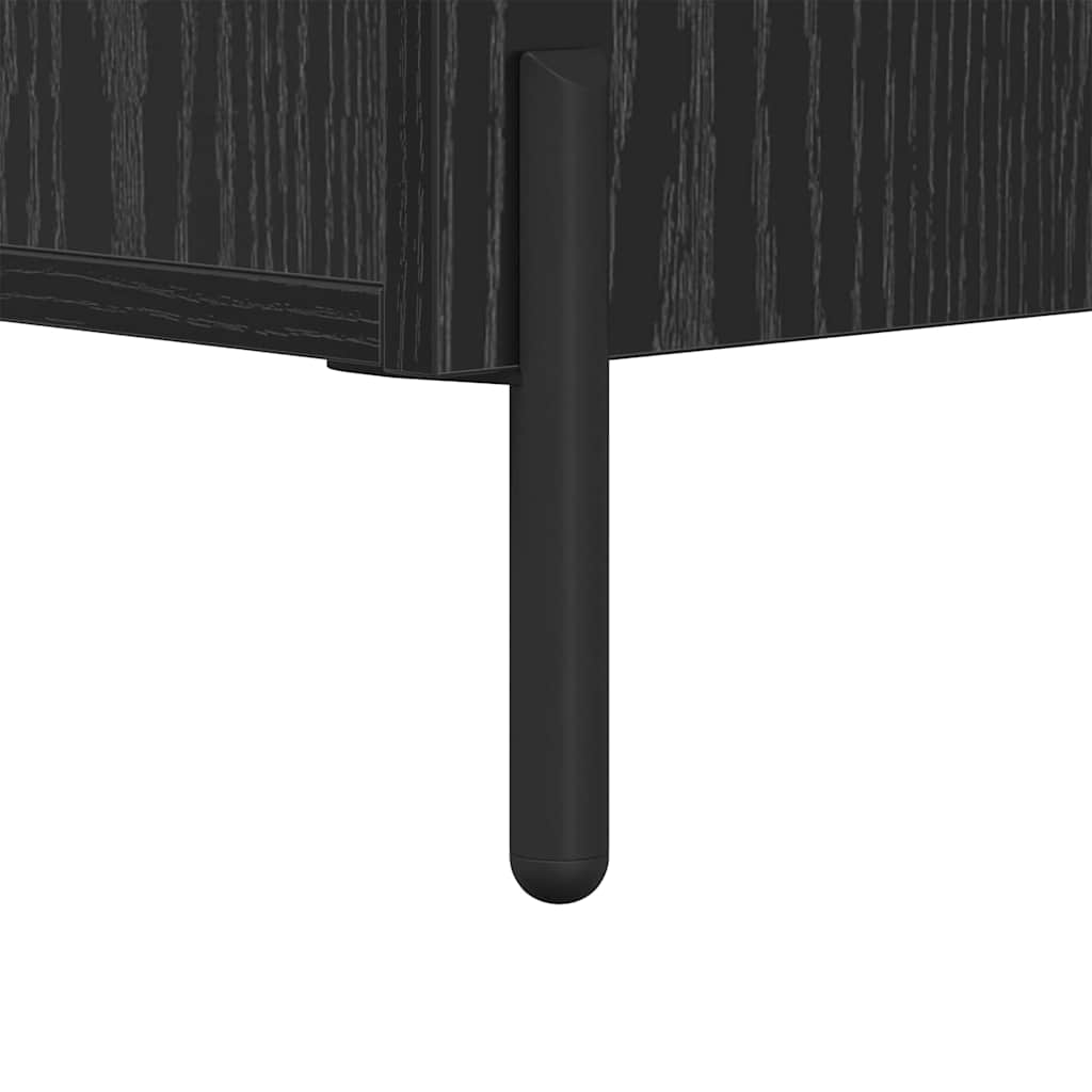 Kreveta Crni hrast 69,5 x 34 x 90 cm Obrađeno drvo i čelik