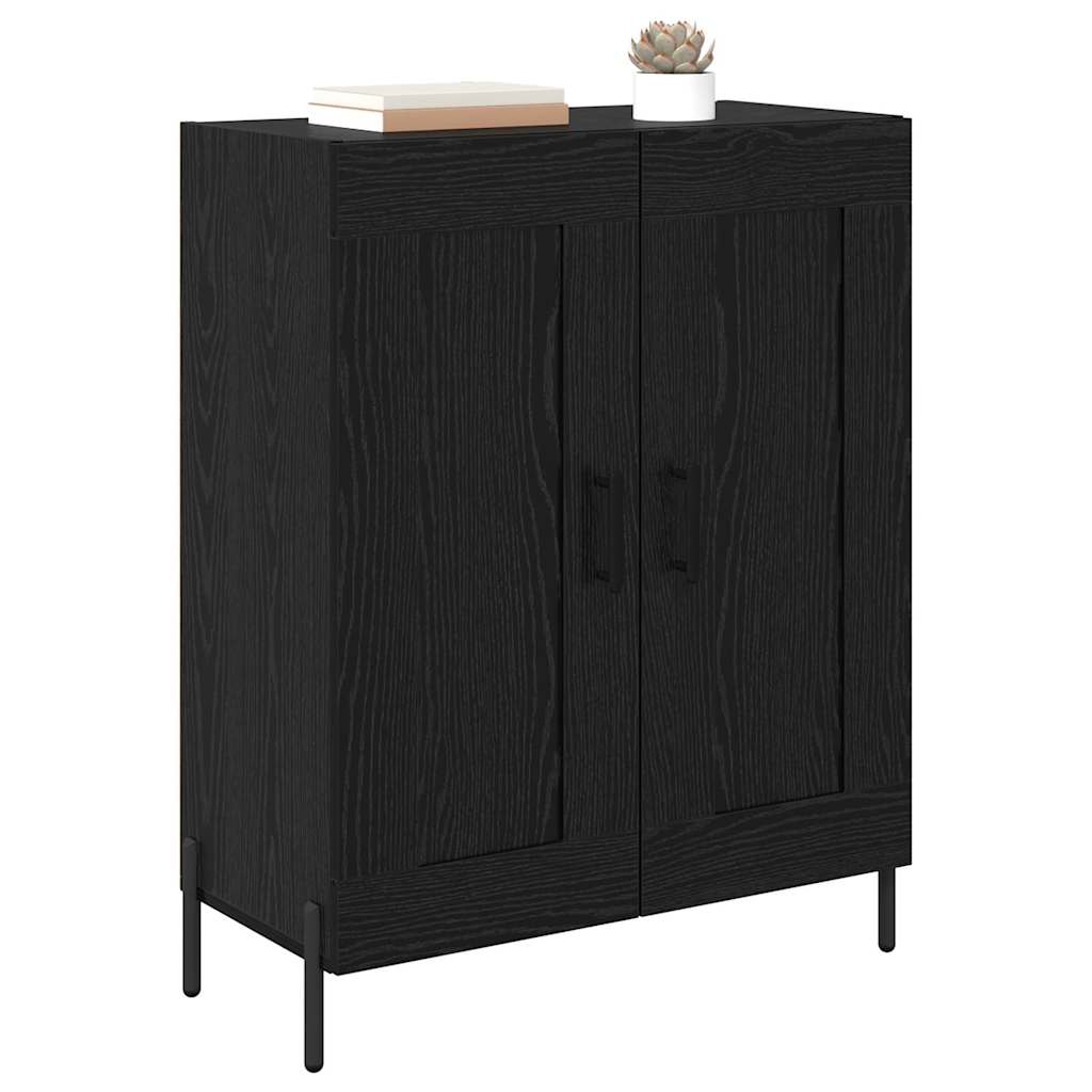 Kreveta Crni hrast 69,5 x 34 x 90 cm Obrađeno drvo i čelik