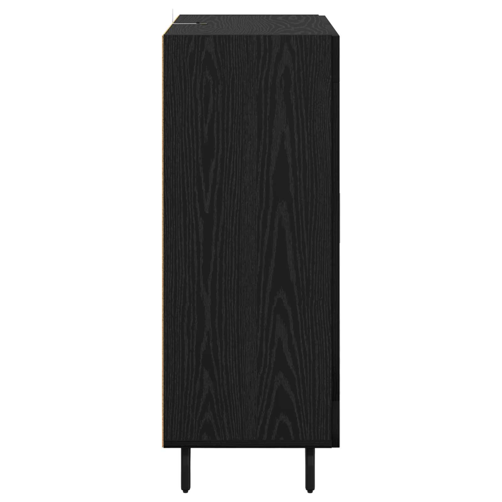 Kreveta Crni hrast 69,5 x 34 x 90 cm Obrađeno drvo i čelik