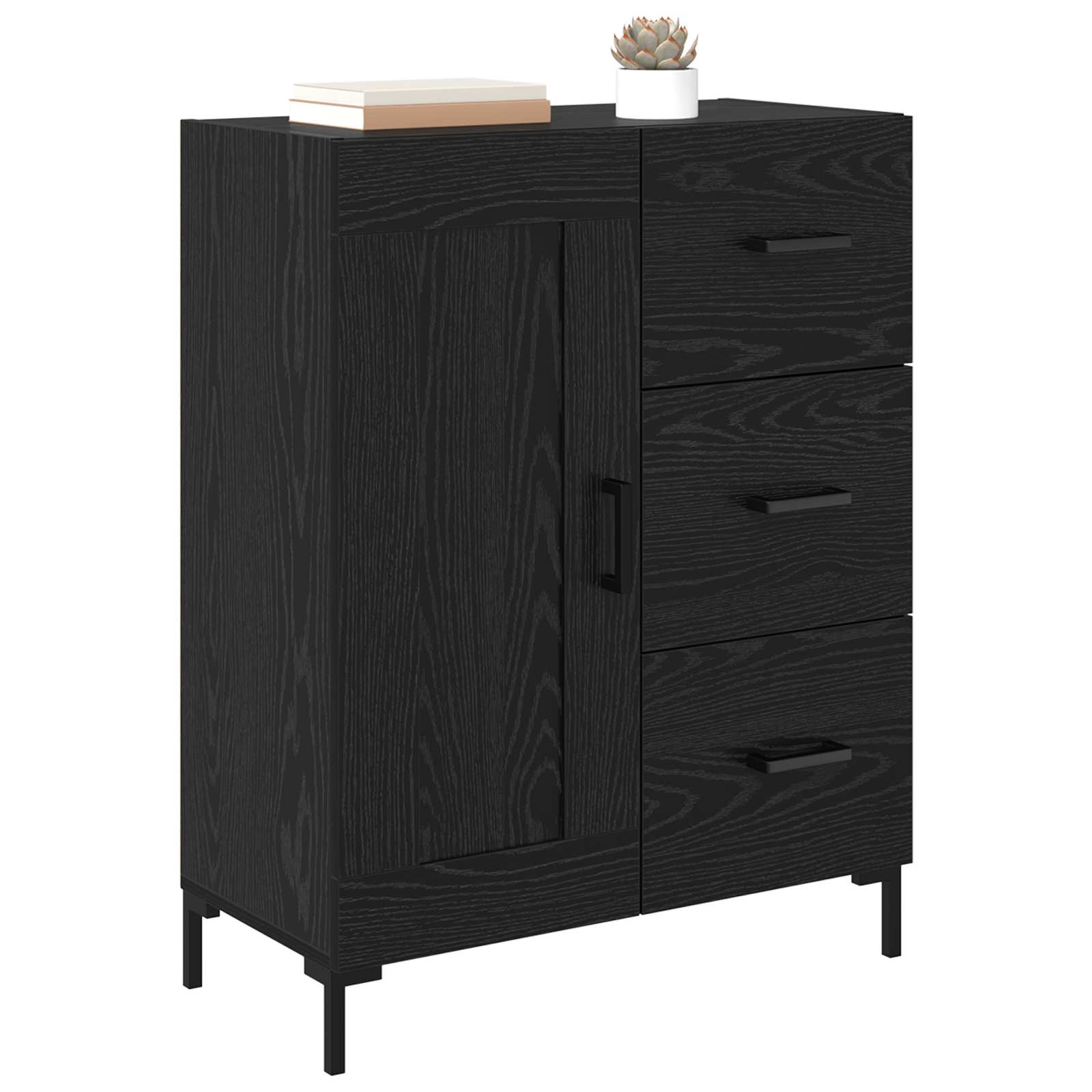 Kreveta Crni hrast 69.5 x 34 x 90 cm Konstruirano drvo