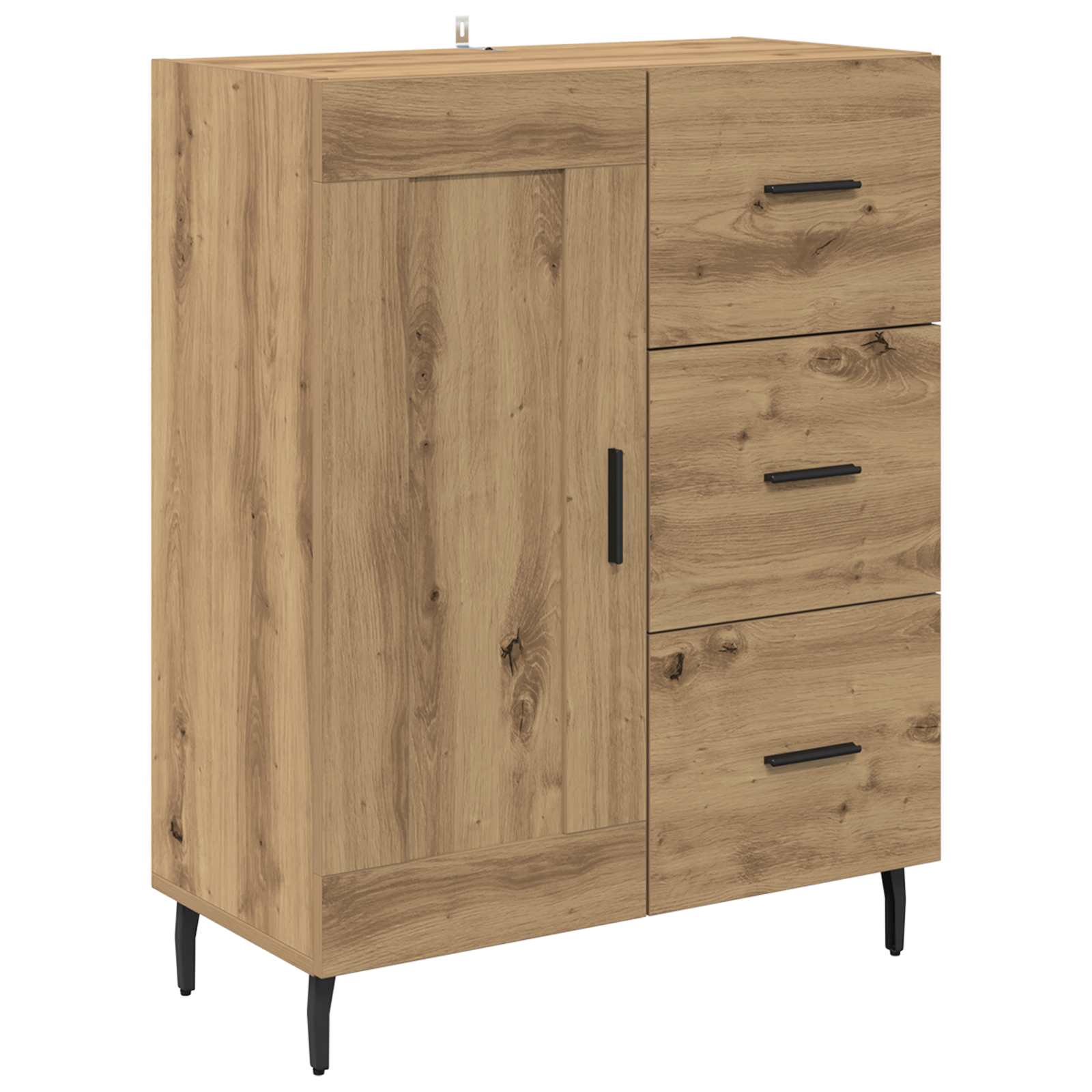 Kreveta s ladicama Umjetnički hrast 69,5 x 34 x 90 cm