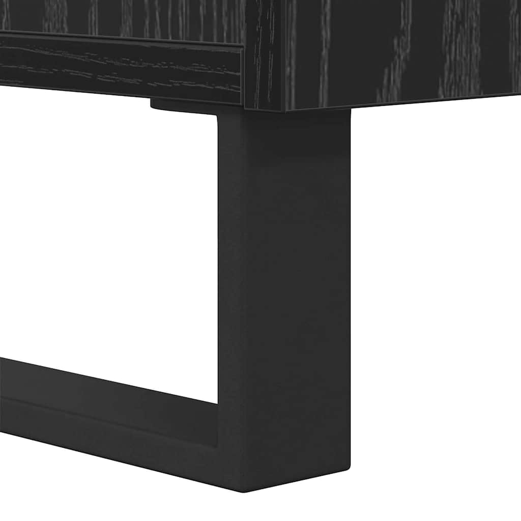 Kava Stol Crni hrast 80 x 80 x 36,5 cm Konstruirano drvo