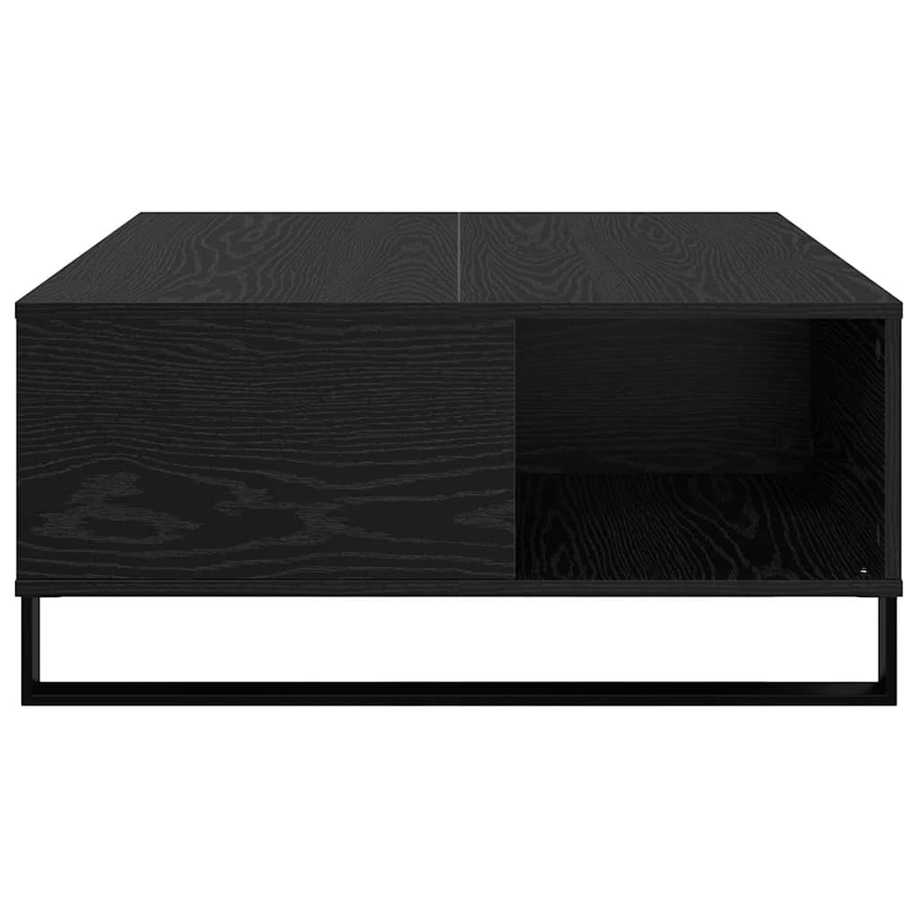 Kava Stol Crni hrast 80 x 80 x 36,5 cm Konstruirano drvo