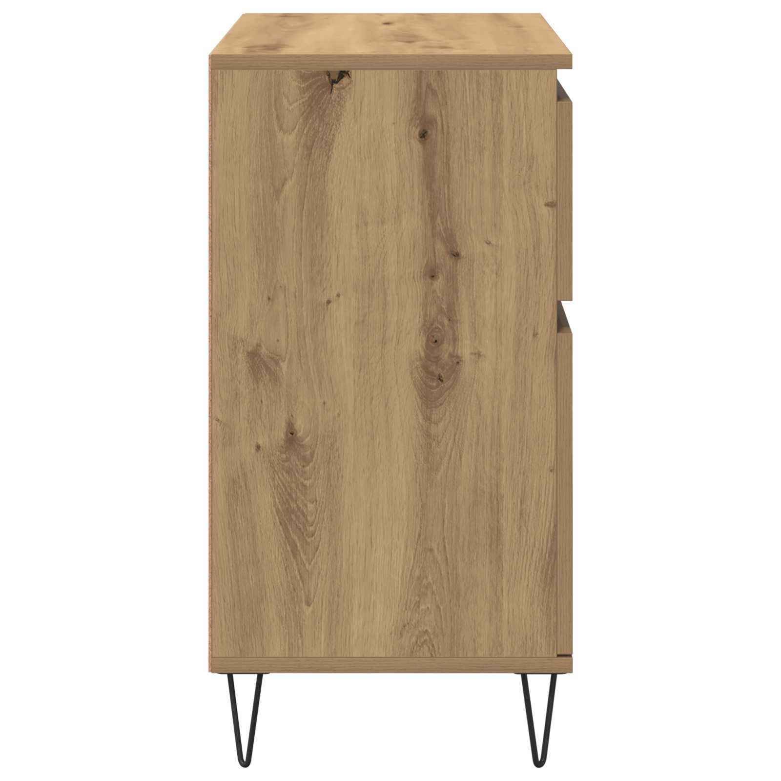 Kreveta Umjetnički hrast 60 x 35 x 70 cm Obrađeno drvo i čelik