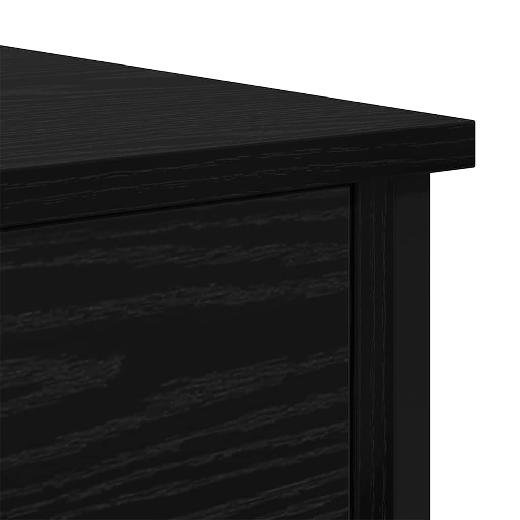 Noćni ormarić s ladicama 2 pcs Crni hrast 34 x 35,5 x 45 cm