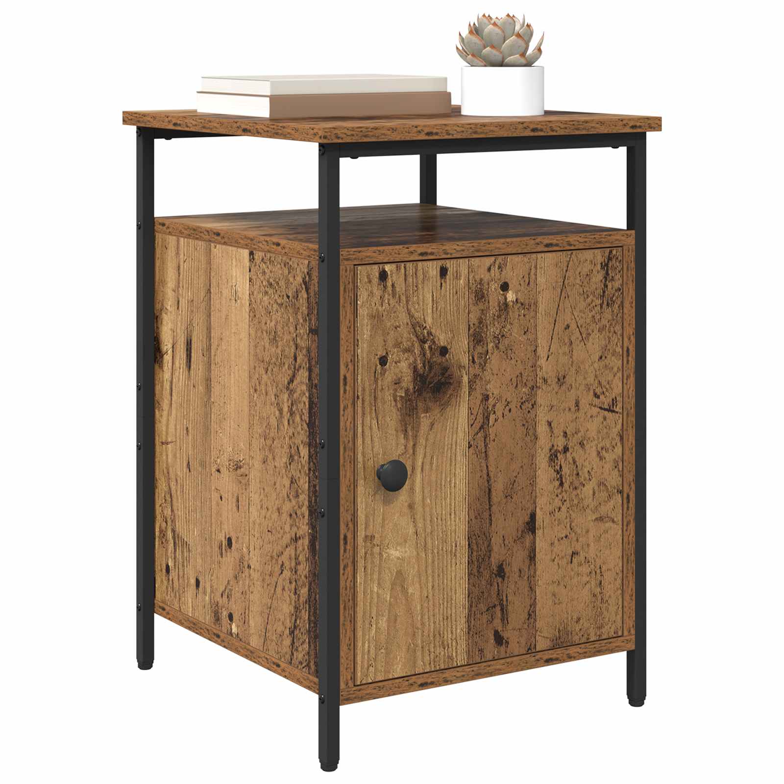 Noćni ormar 2 pcs Staro drvo 40 x 42 x 60cm Konstruirano drvo