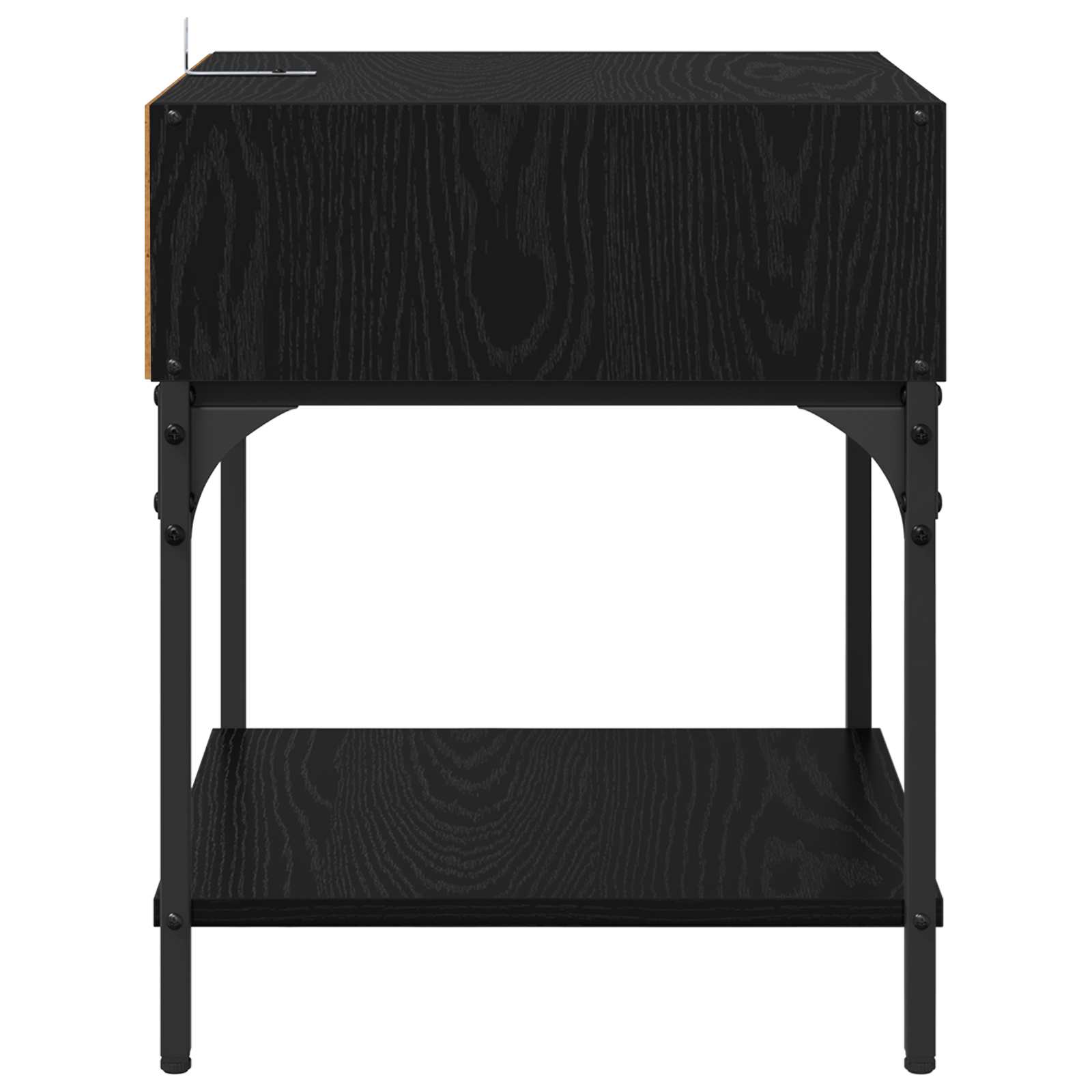 Noćni ormarić 2 pcs Crni hrast 40 x 40 x 50 cm