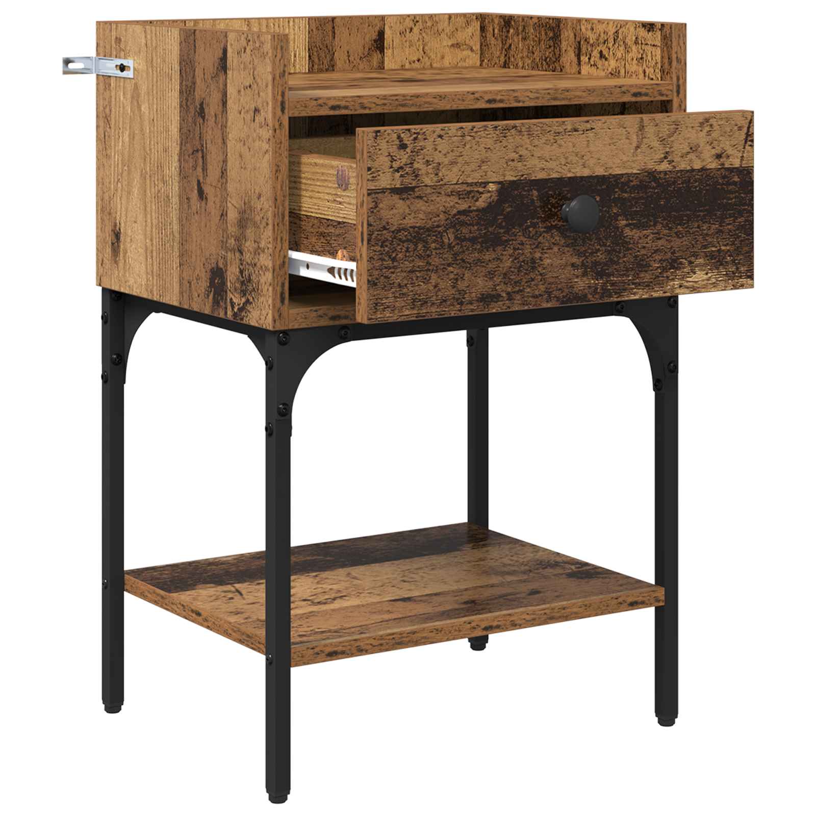 Noćni ormarić s ladicama 2 pcs Staro drvo 40 x 29 x 60 cm