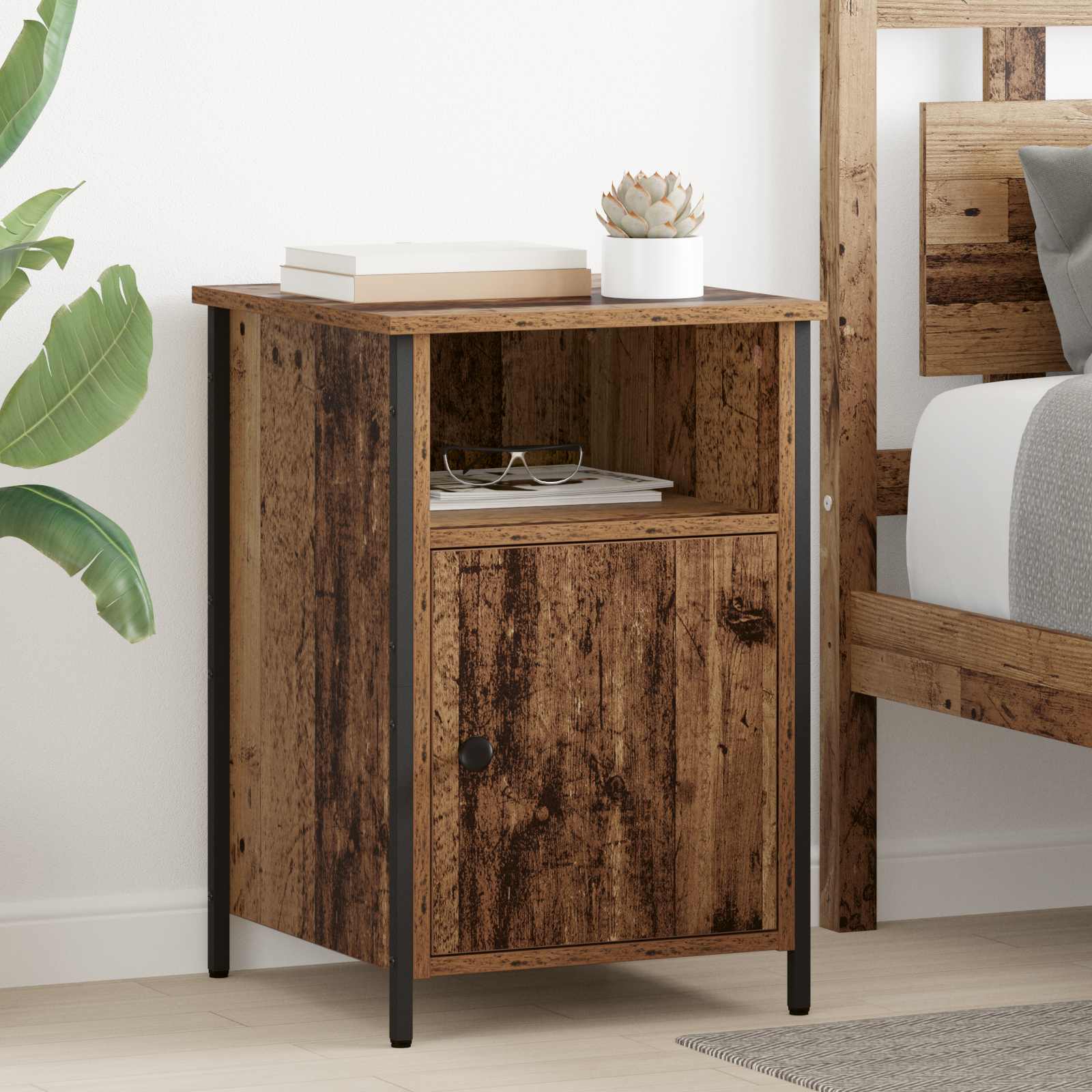 Noćni ormar 2 pcs Staro drvo 40 x 42 x 60 cm Konstruirano drvo