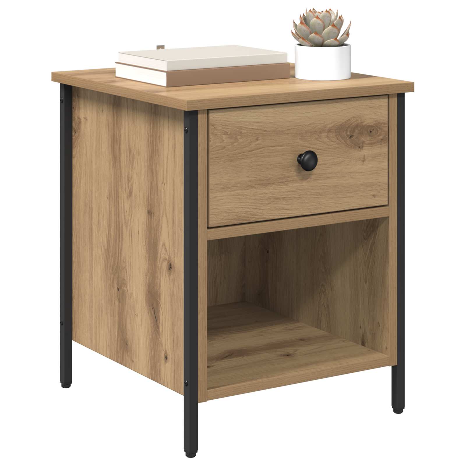 Noćni ormar s ladicama 2 pcs Umjetnički hrast 40 x 42 x 50 cm
