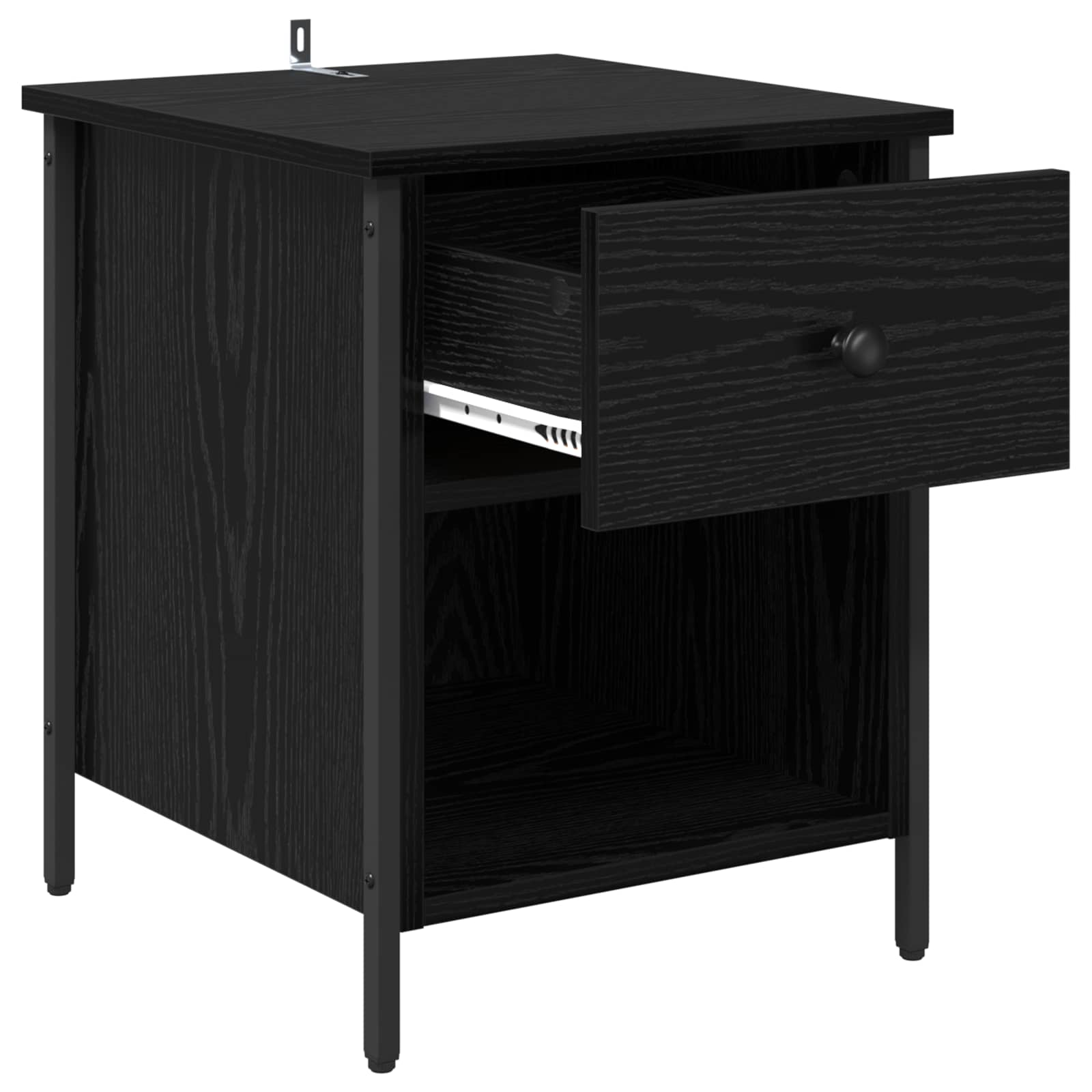 Noćni ormar 2 pcs Crni hrast 40 x 42 x 50 cm Konstruirano drvo