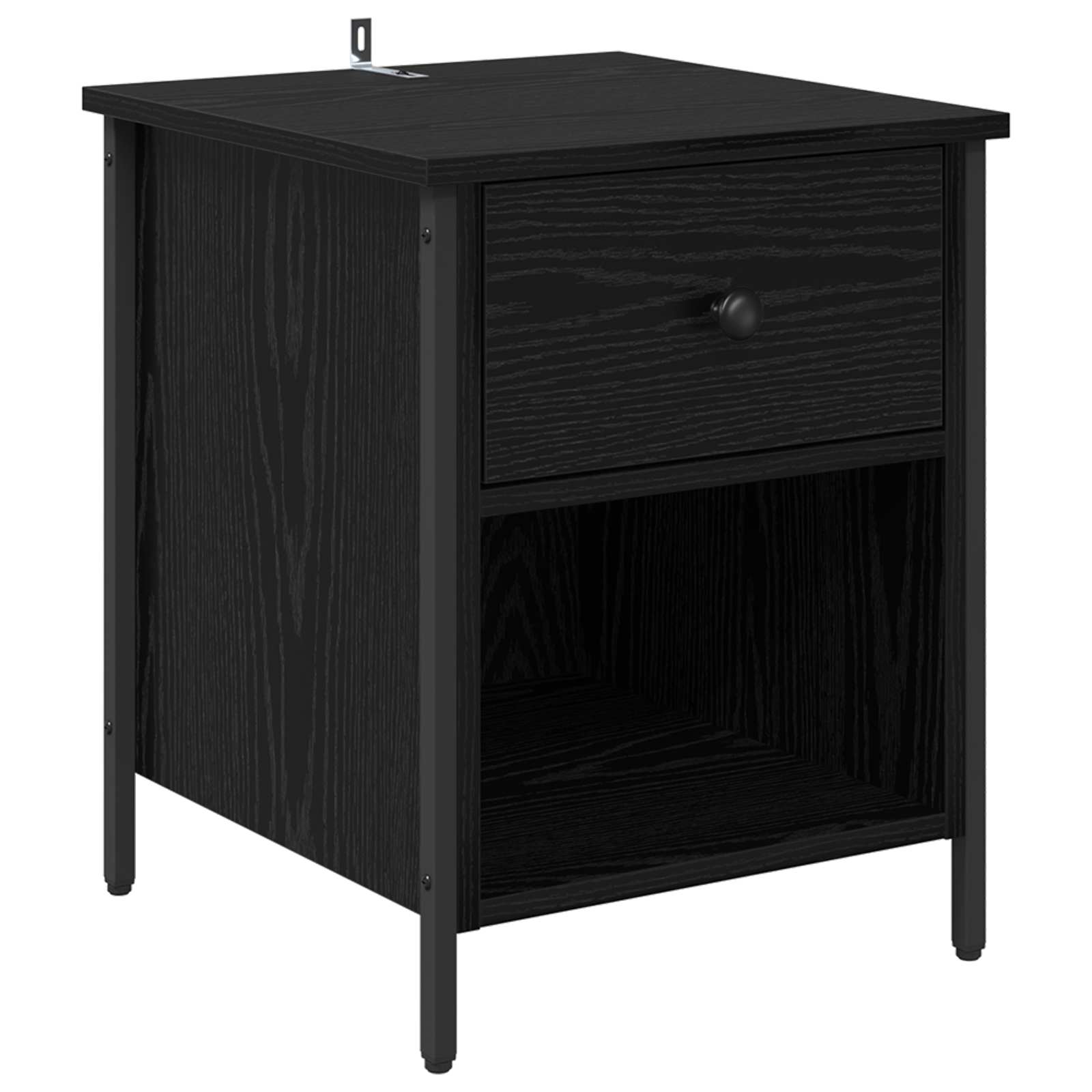 Noćni ormar 2 pcs Crni hrast 40 x 42 x 50 cm Konstruirano drvo