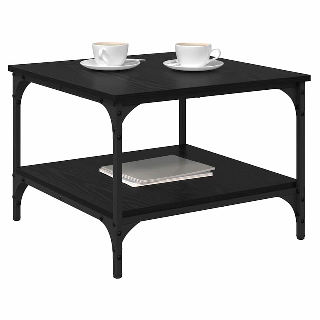 Kava Stol Crni hrast 55 x 55 x 40 cm Konstruirano drvo