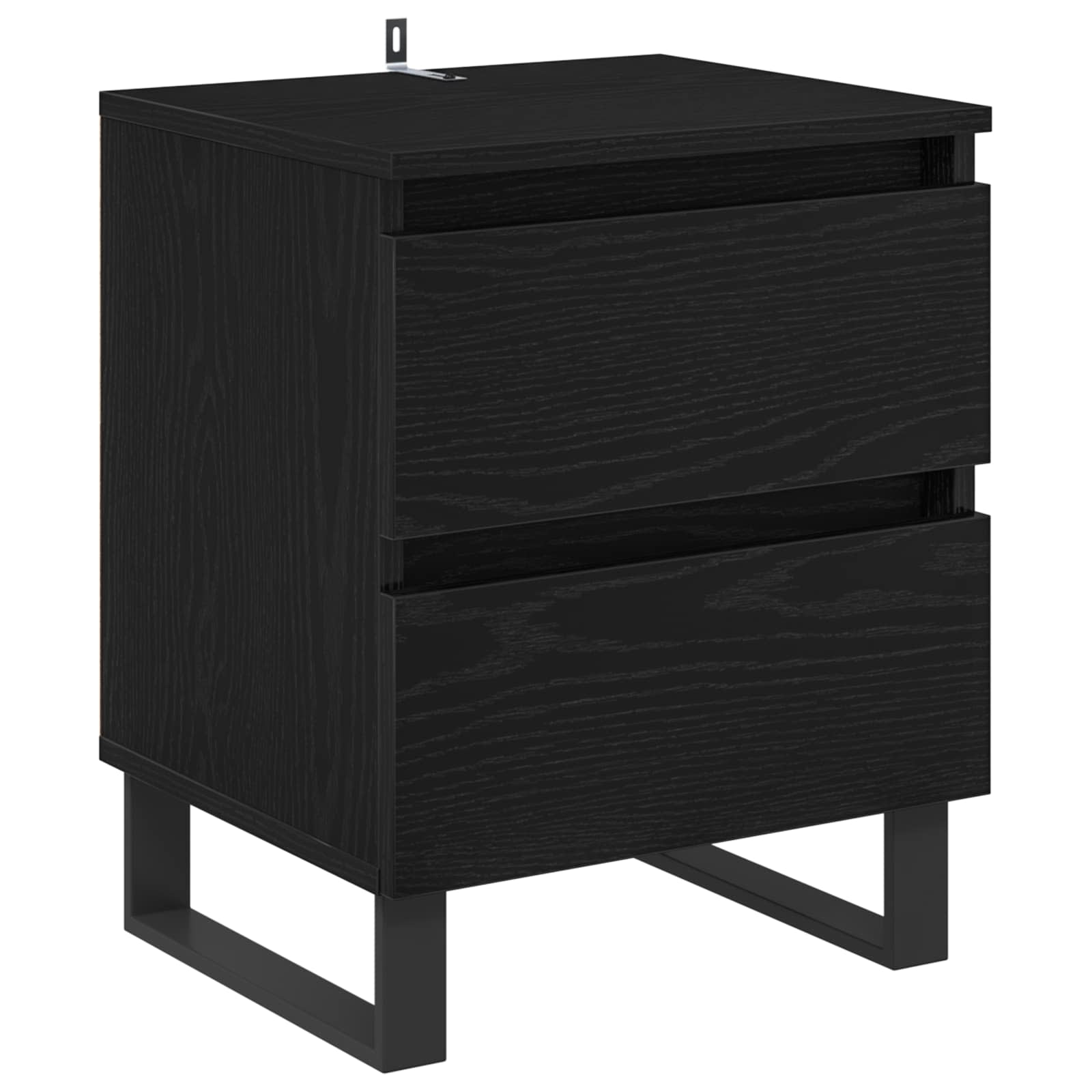 Noćni ormar 2 pcs Crni hrast 40 x 35 x 50 cm Konstruirano drvo