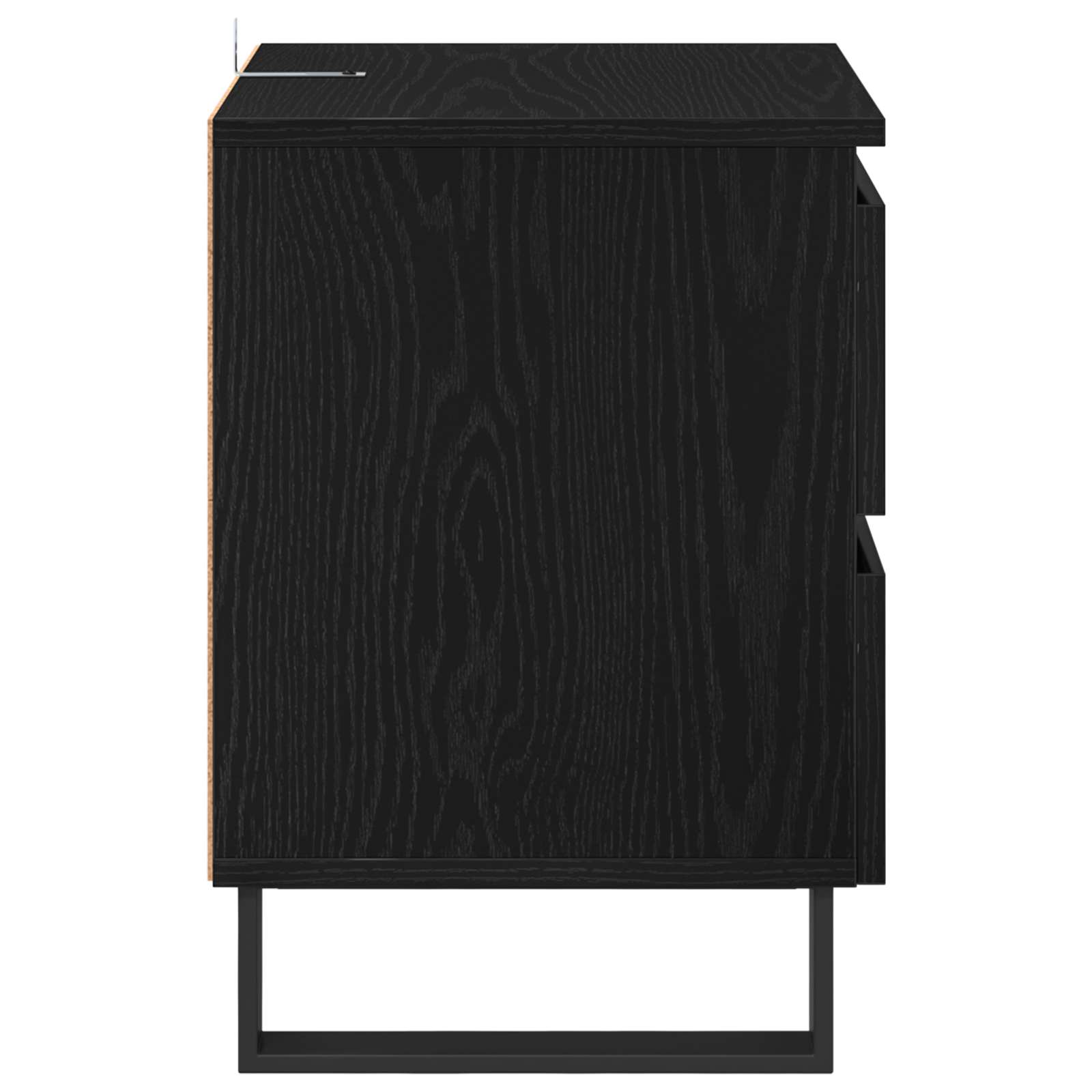 Noćni ormar 2 pcs Crni hrast 40 x 35 x 50 cm Konstruirano drvo