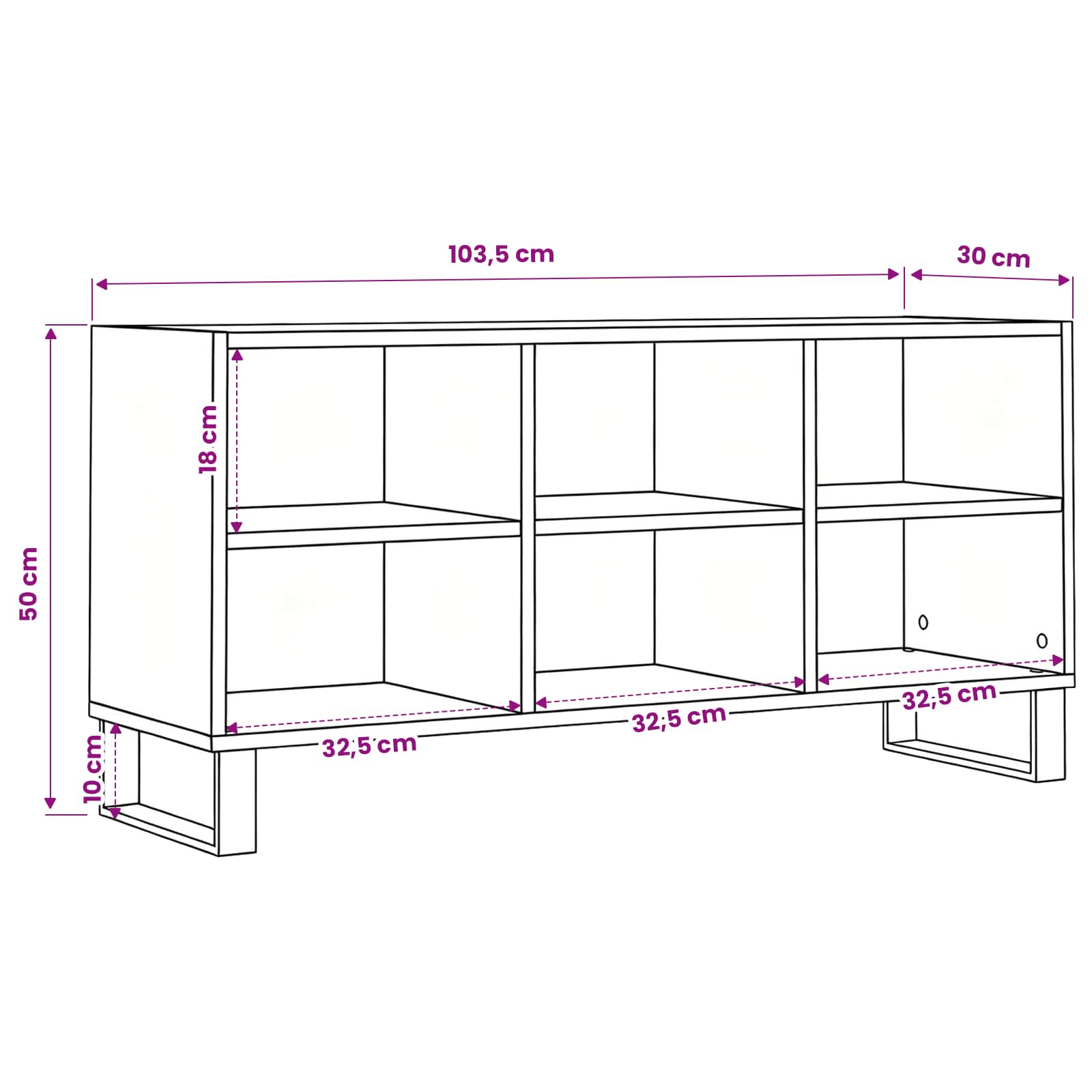 TV ormar Staro drvo 103,5 x 30 x 50 cm Konstruirano drvo