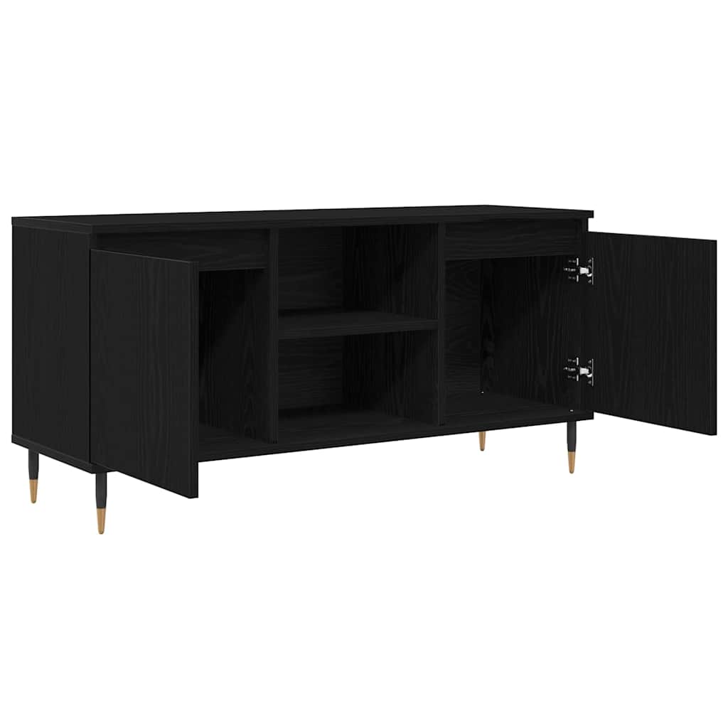 TV ormar Crni hrast 104 x 35 x 50 cm Konstruirano drvo