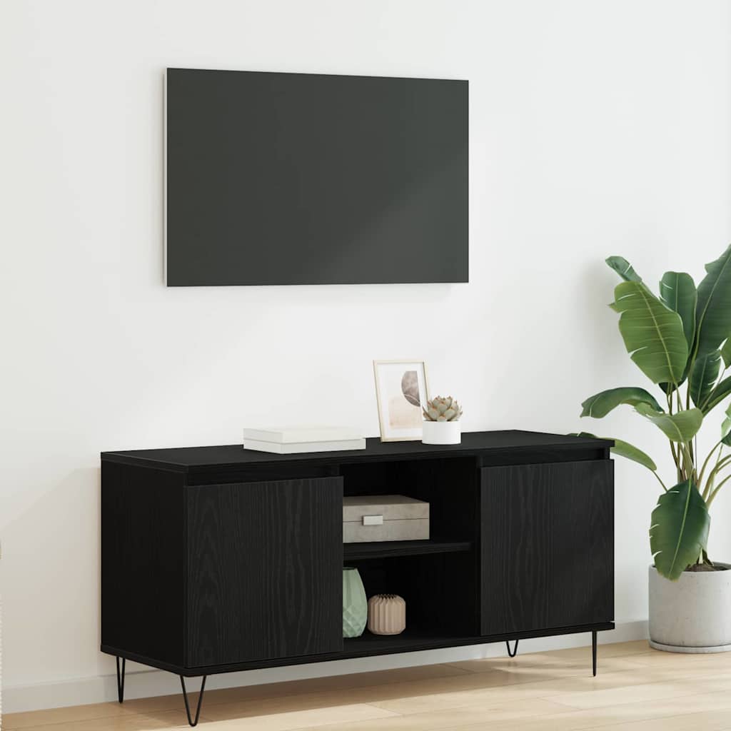 TV ormar Crni hrast 104 x 35 x 50 cm Konstruirano drvo