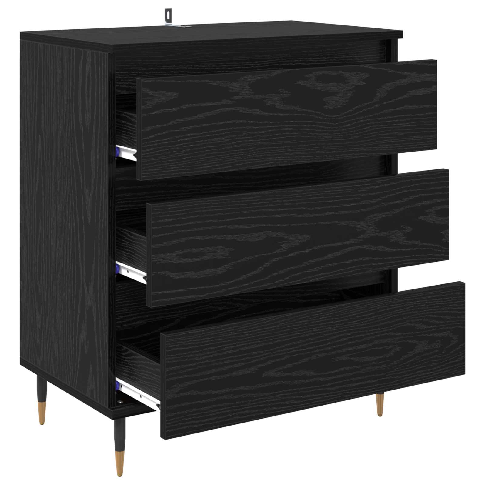 Kreveta s ladicama Crni hrast 60 x 35 x 70 cm Konstruirano drvo