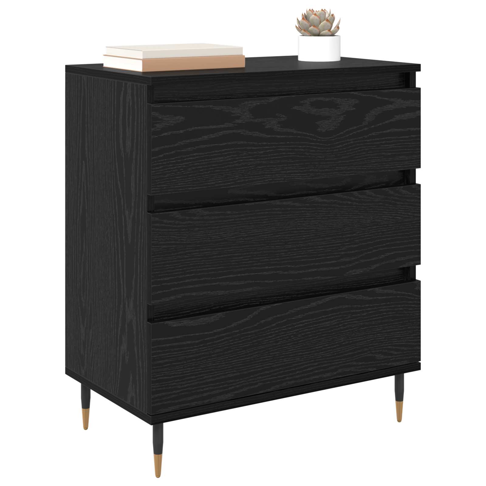 Kreveta s ladicama Crni hrast 60 x 35 x 70 cm Konstruirano drvo