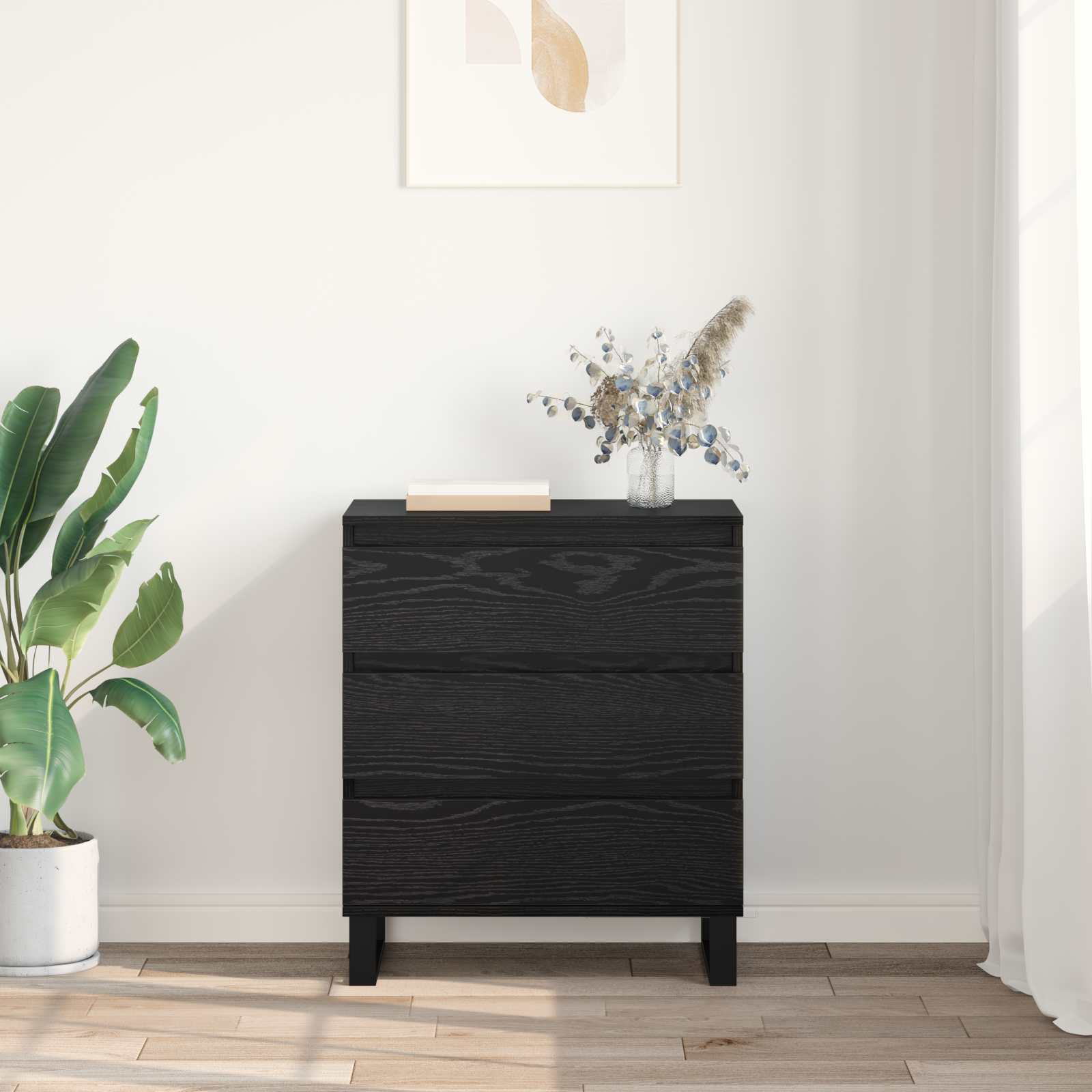 Kreveta s ladicama Crni hrast 60 x 35 x 70 cm Konstruirano drvo