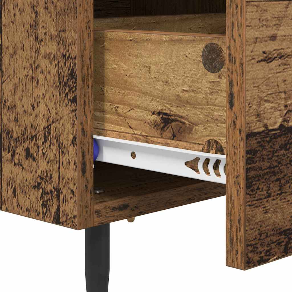 Noćni ormar s ladicama 2 pcs Staro drvo 40 x 35 x 47,5 cm