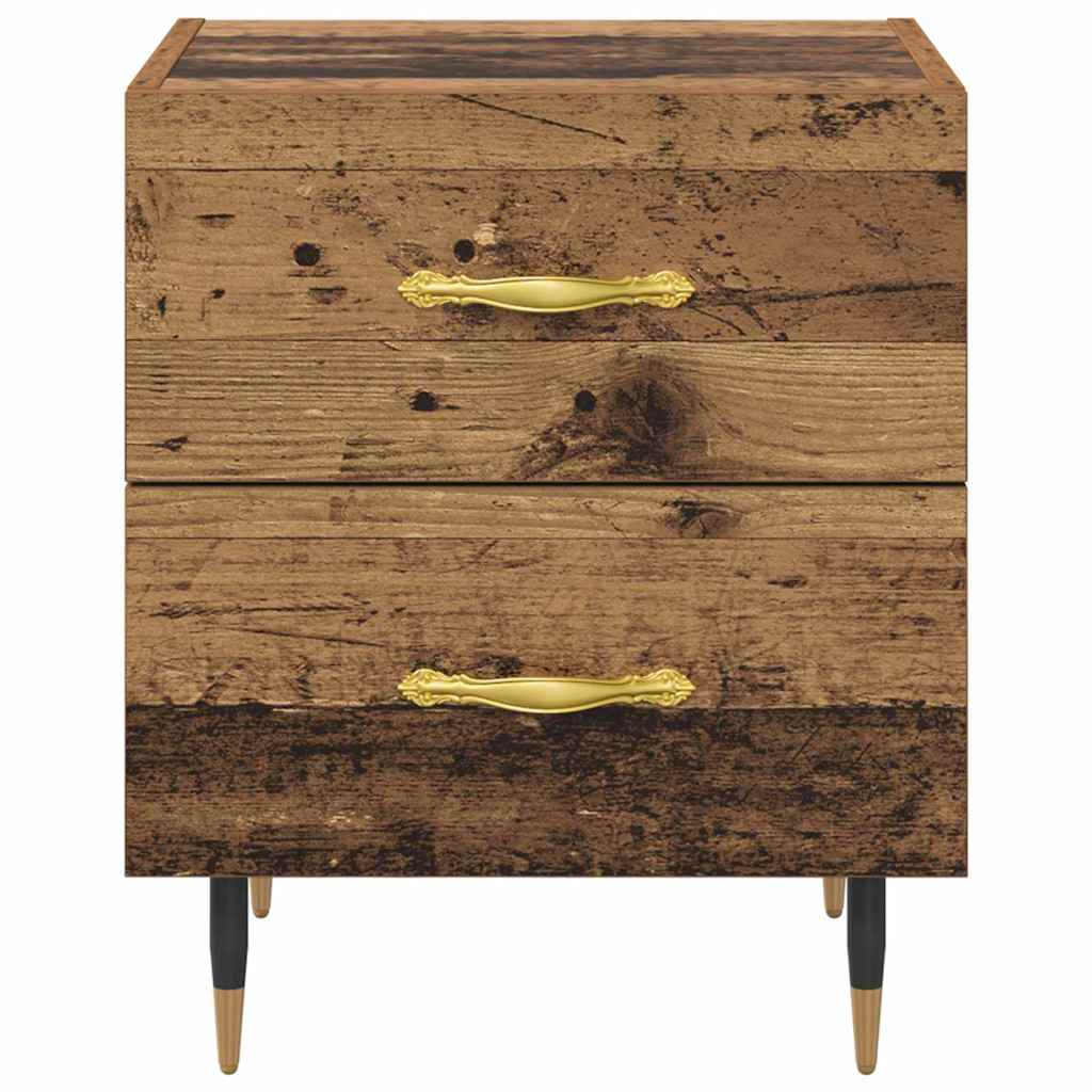 Noćni ormar s ladicama 2 pcs Staro drvo 40 x 35 x 47,5 cm