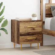 Noćni ormar s ladicama 2 pcs Staro drvo 40 x 35 x 47,5 cm