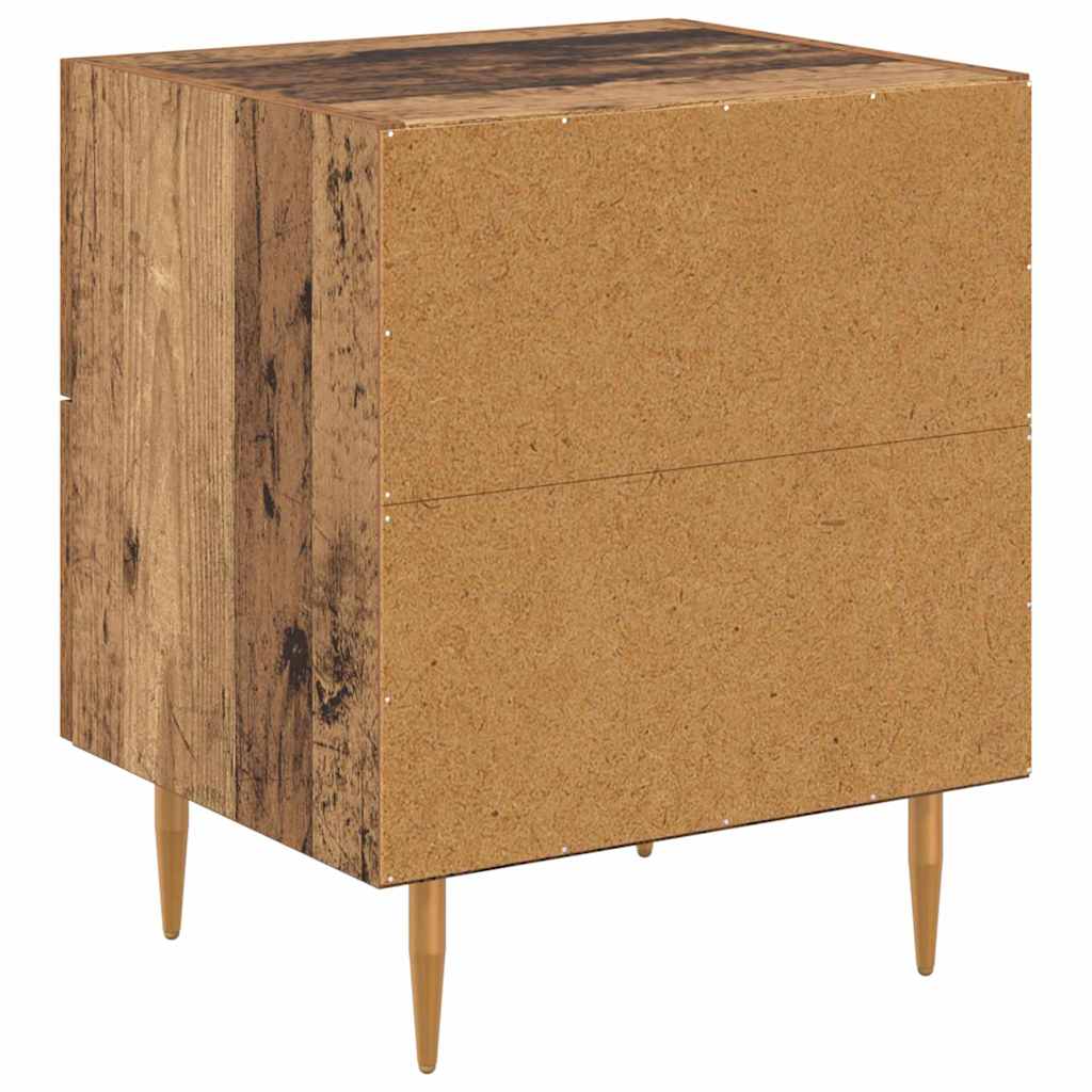 Noćni ormar s ladicama 2 pcs Staro drvo 40 x 35 x 47,5 cm