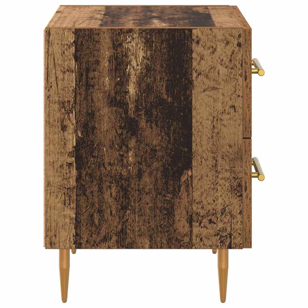Noćni ormar s ladicama 2 pcs Staro drvo 40 x 35 x 47,5 cm