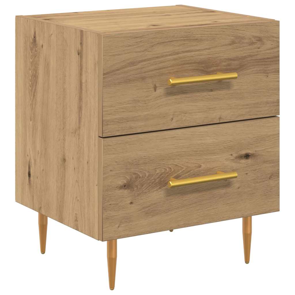 Noćni ormar s ladicama Umjetnički hrast 40 x 35 x 47,5 cm