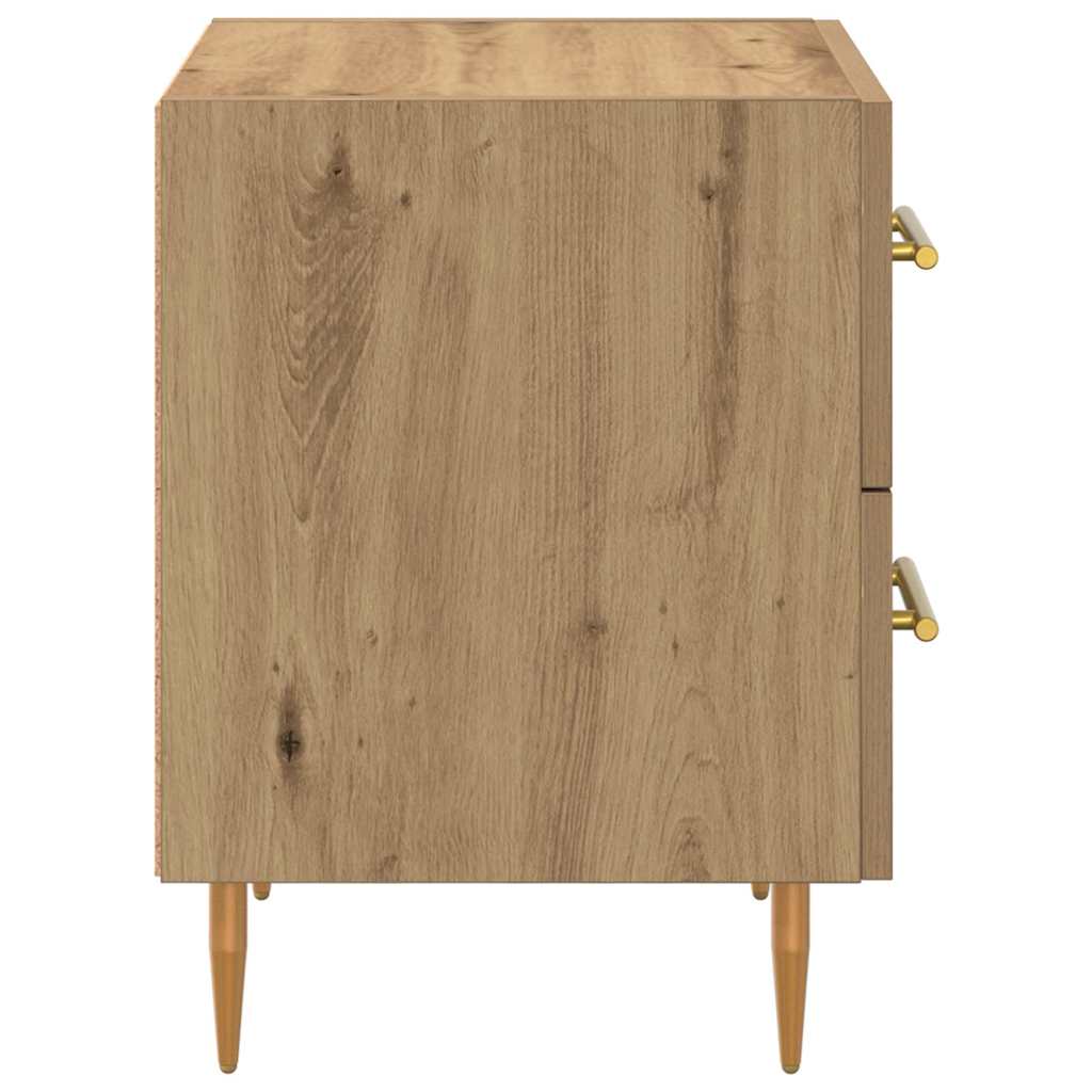 Noćni ormar s ladicama Umjetnički hrast 40 x 35 x 47,5 cm
