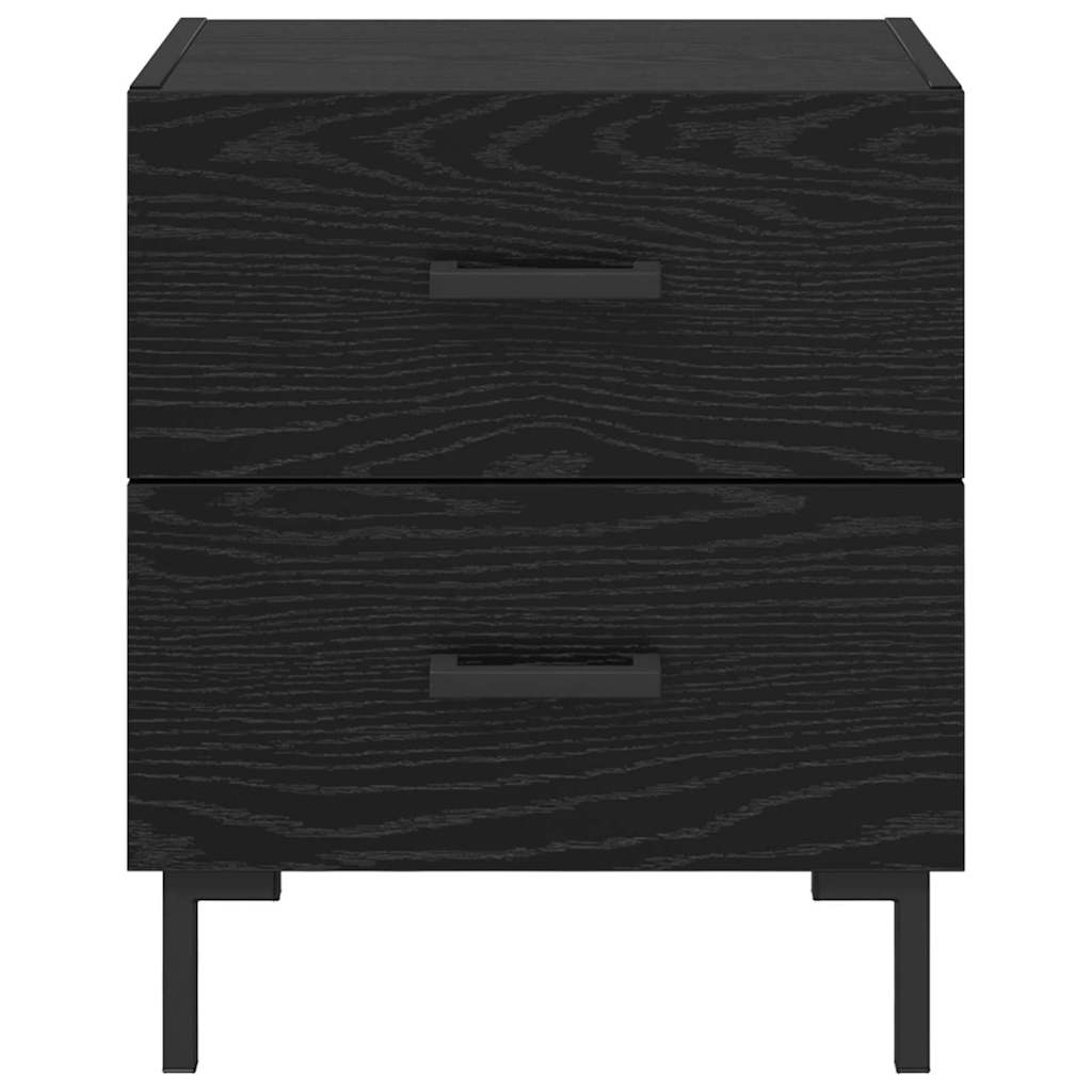 Noćni ormar s ladicama 2 pcs Crni hrast 40 x 35 x 47,5 cm