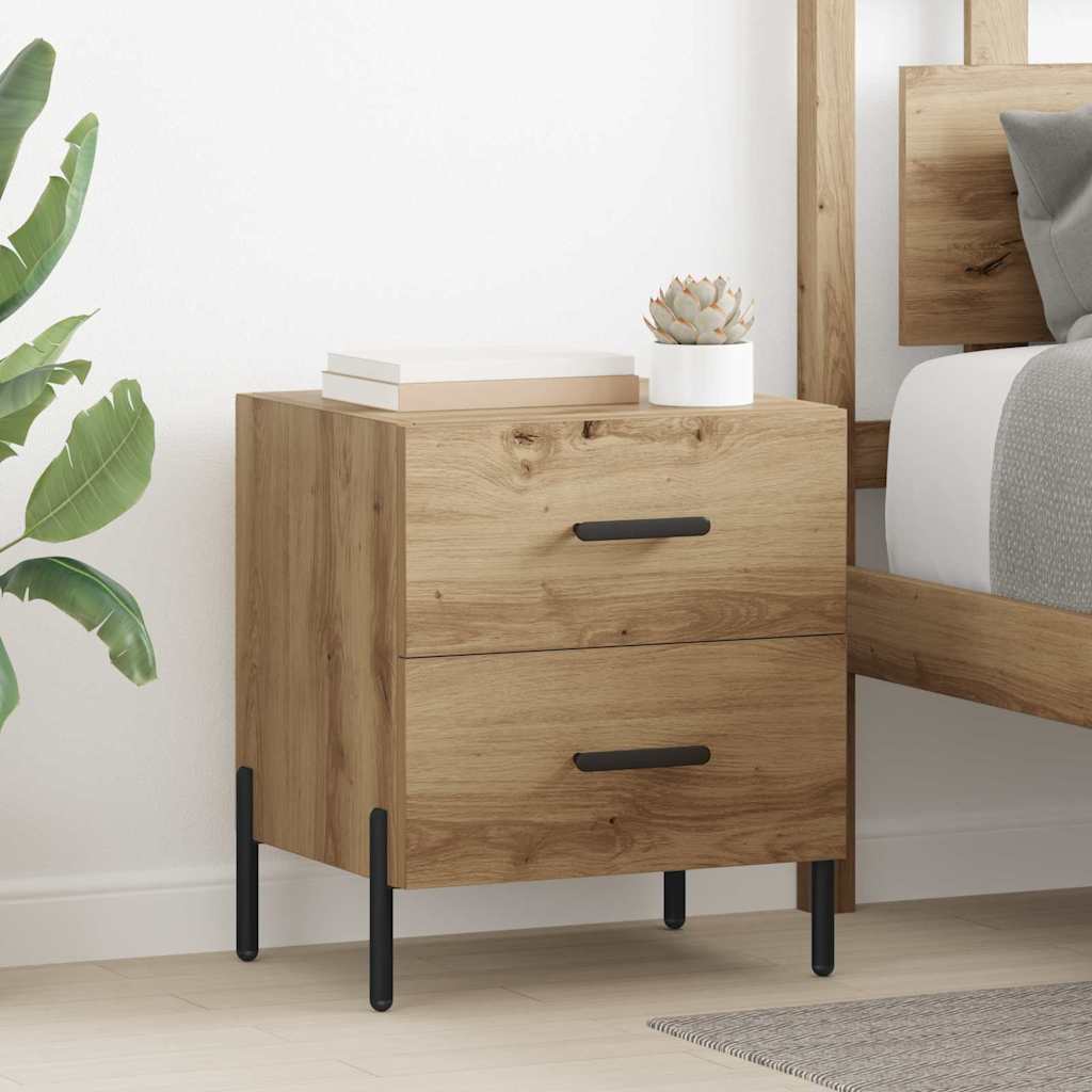Noćni ormar s ladicama 2 pcs Umjetnički hrast 40 x 35 x 47,5 cm