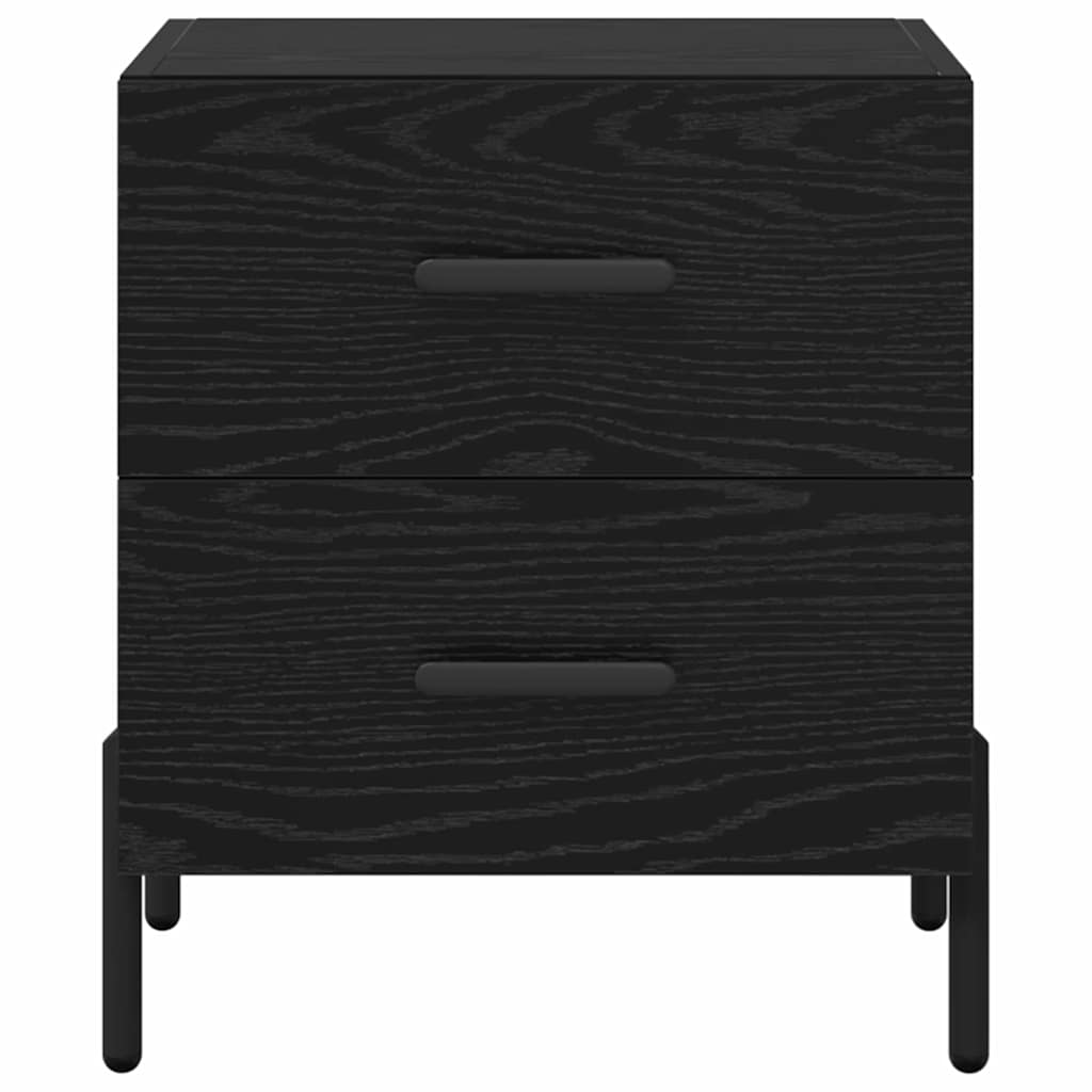 Noćni ormar s ladicama 2 pcs Crni hrast 40 x 35 x 47,5 cm