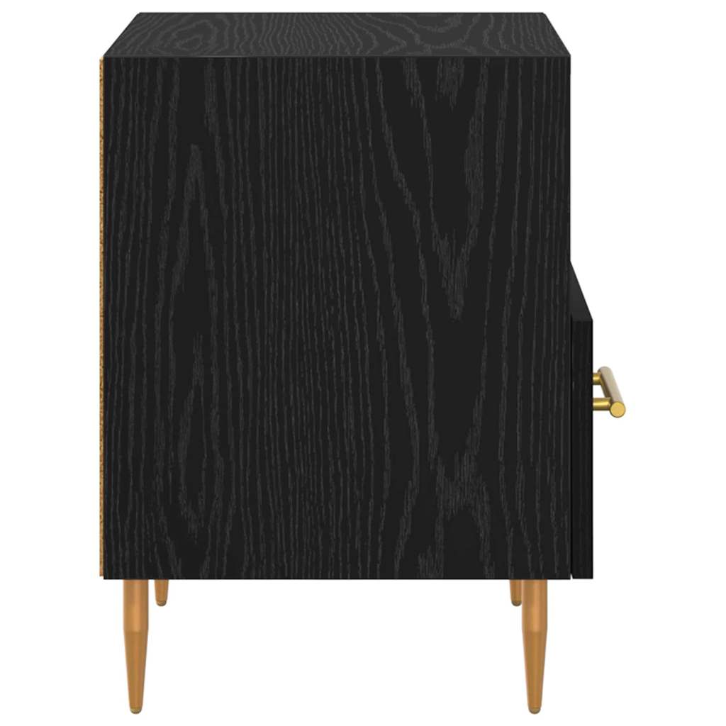 Noćni ormarić 2 pcs Crna 40 x 35 x 47,5 cm Konstruirano drvo