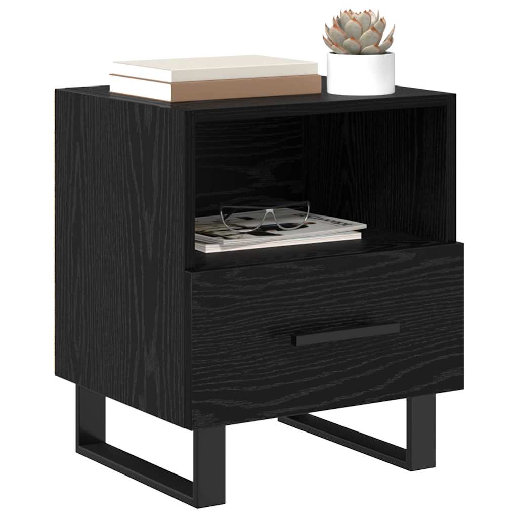 Noćni ormar Crni hrast 40 x 35 x 47,5 cm Konstruirano drvo