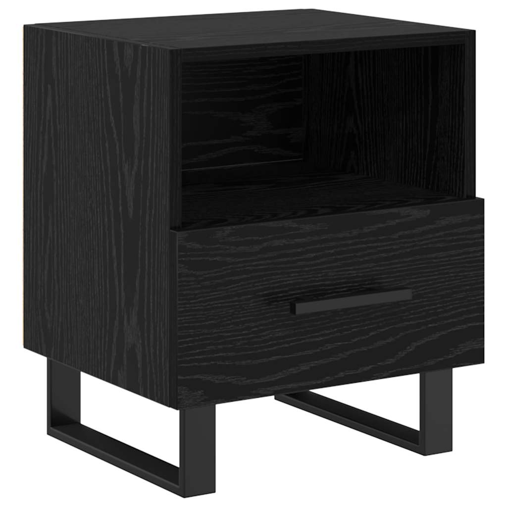 Noćni ormar s ladicama 2 pcs Crni hrast 40 x 35 x 47,5 cm