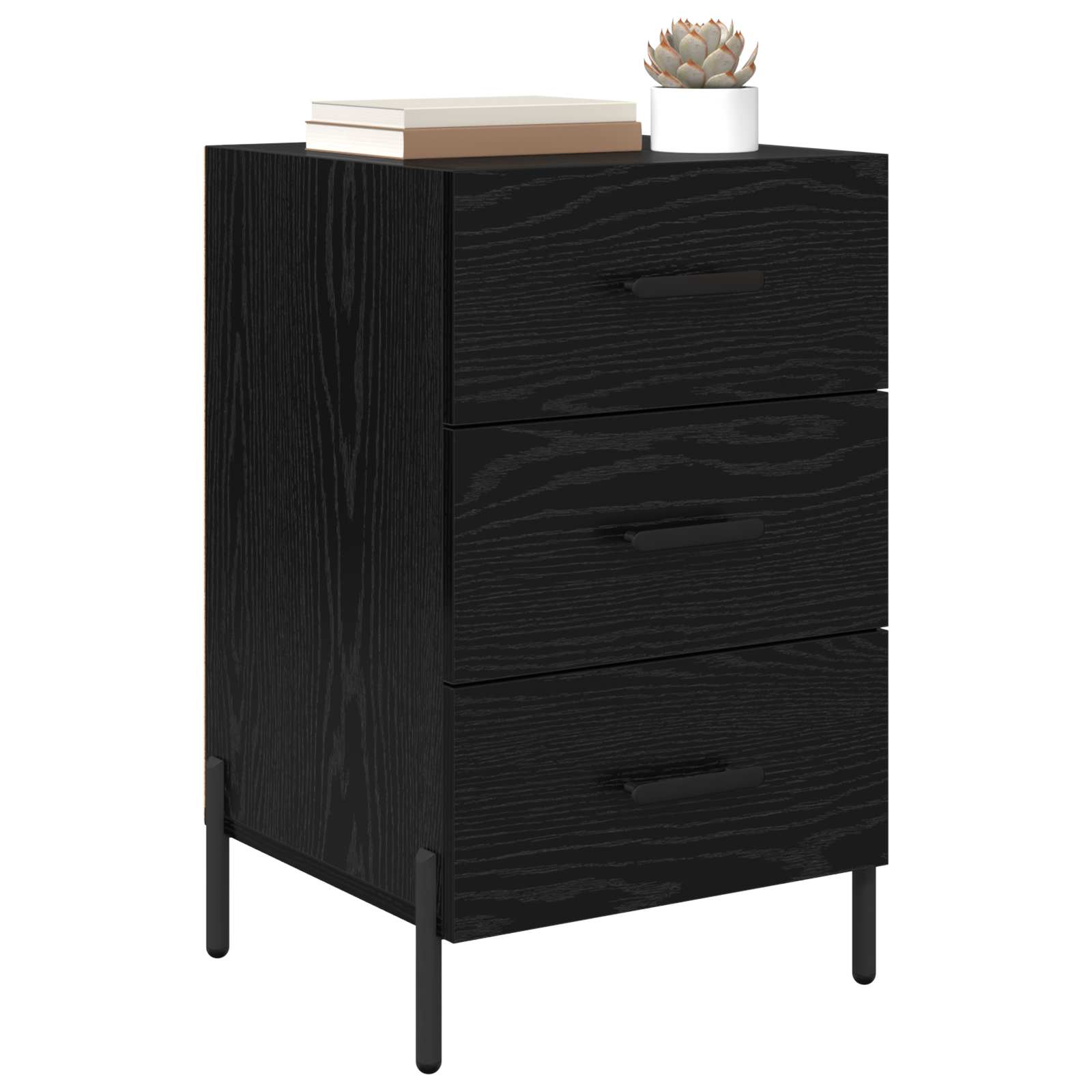 Noćni ormar Crni hrast 40 x 40 x 66 cm Konstruirano drvo