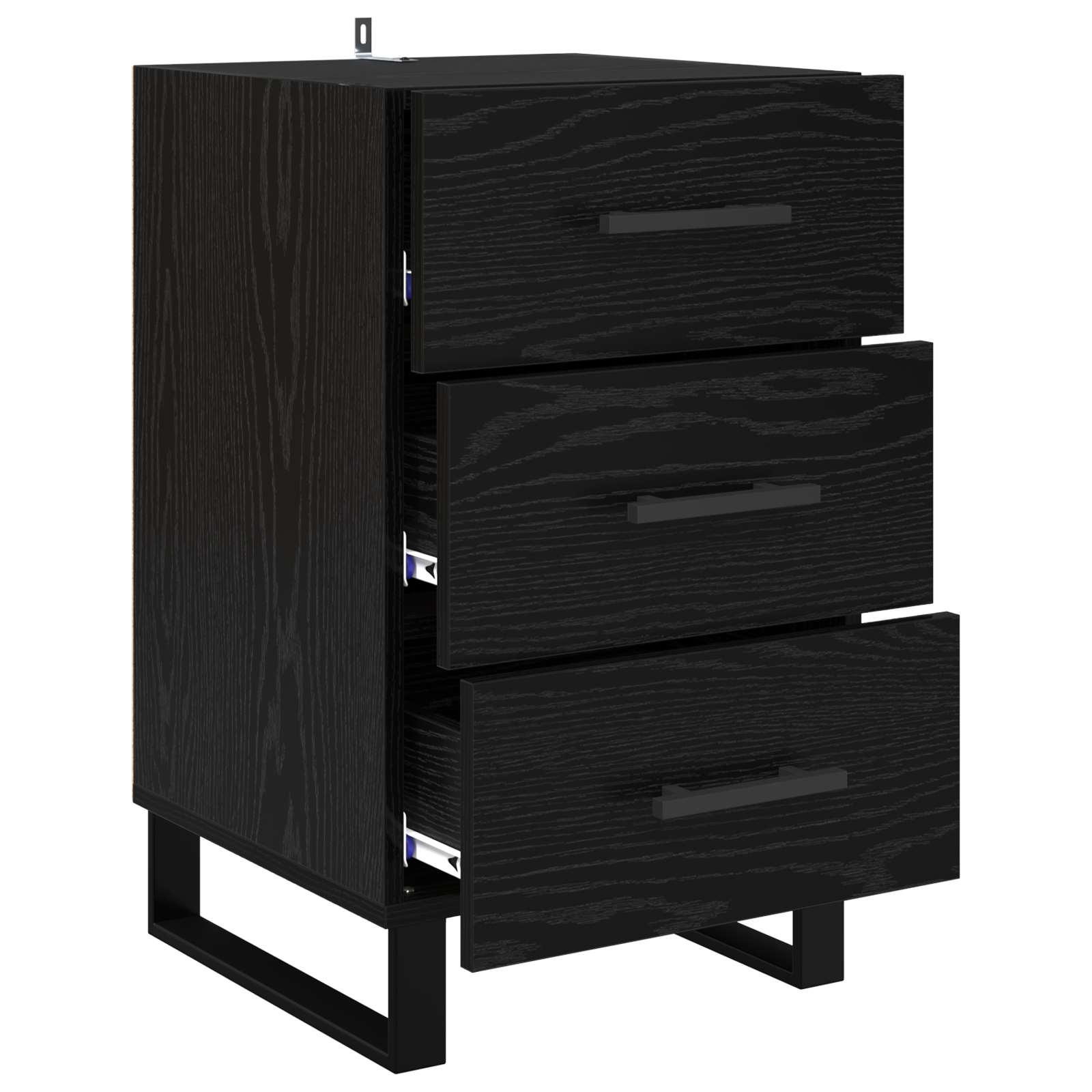 Noćni ormar Crni hrast 40 x 40 x 66 cm Konstruirano drvo