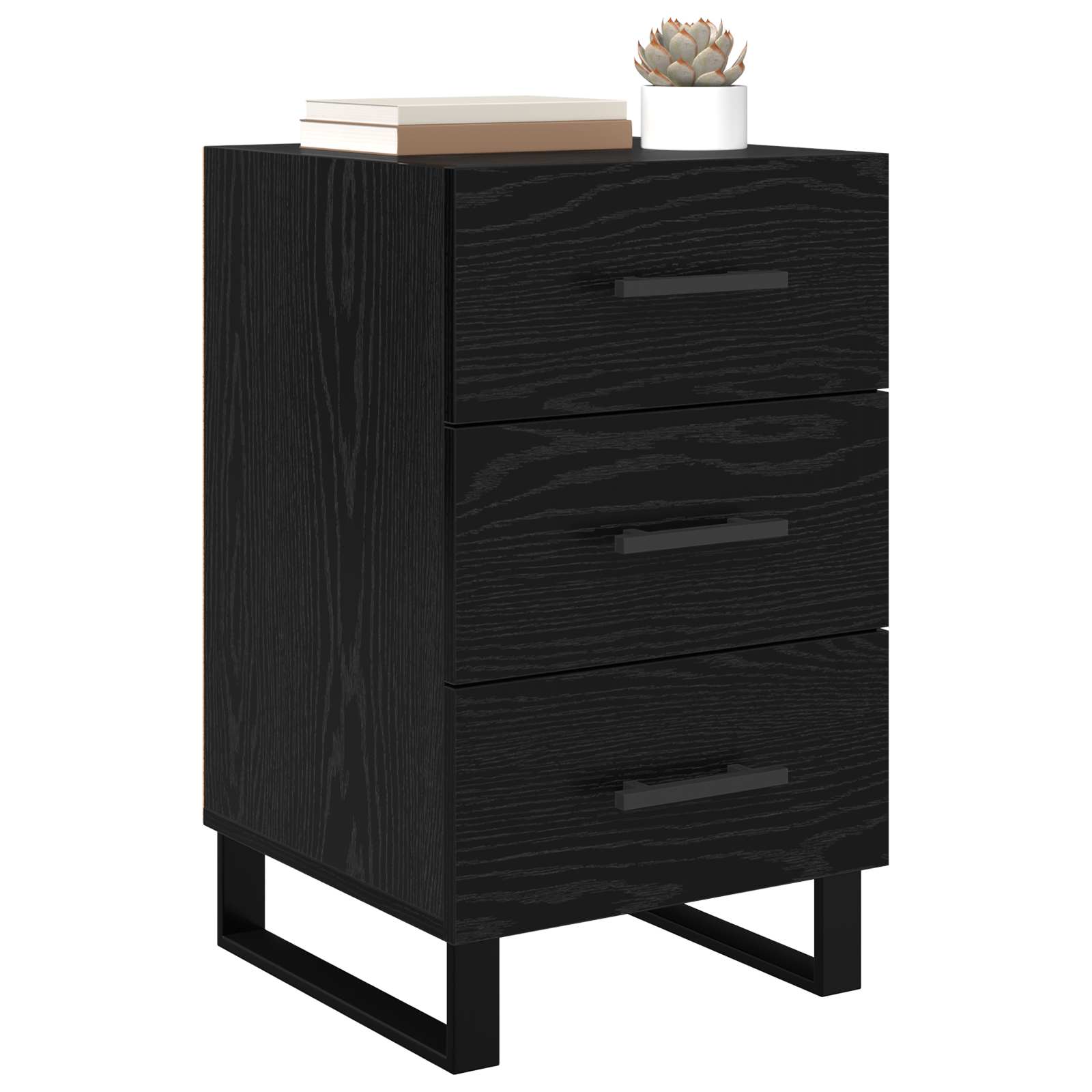 Noćni ormar Crni hrast 40 x 40 x 66 cm Konstruirano drvo