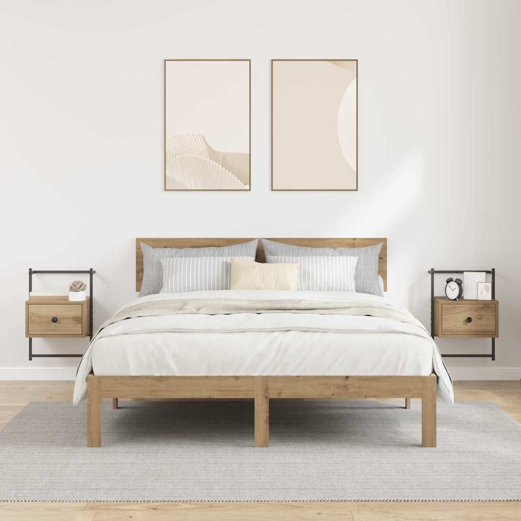 Noćni ormar s ladicama 2 pcs Umjetnički hrast 35 x 30 x 51 cm