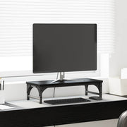 Stalak za Monitor Crni hrast 55 x 23 x 14 cm Konstruirano drvo